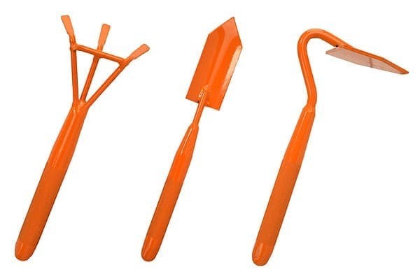 AuSable Brand Trapper & Garden Tool Combo – Cultivator + Hoe + Trowel – USA made