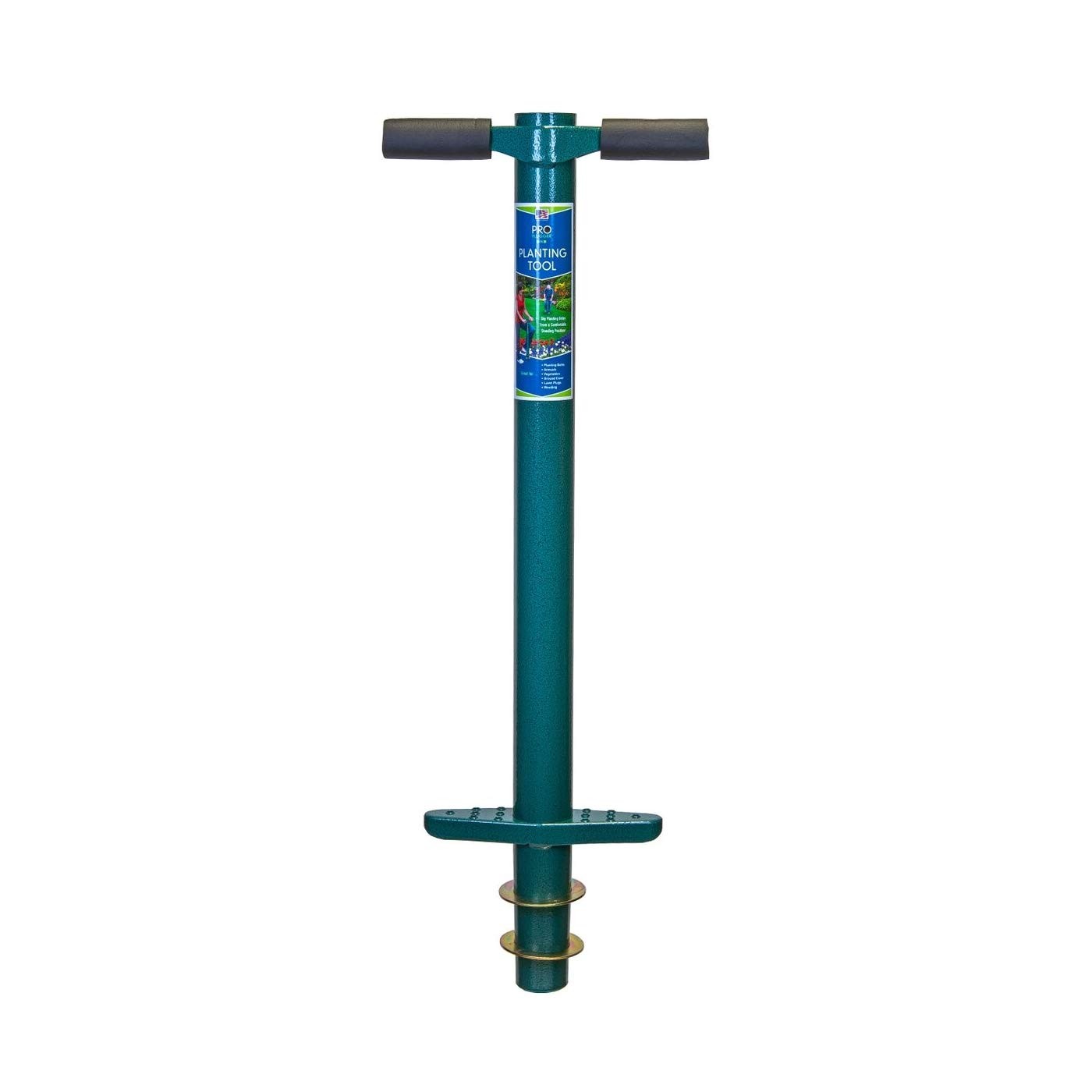 5-IN-1 Lawn and Garden Tool Bulb Planter Weeder Sod Plugger Annual Soil Test
