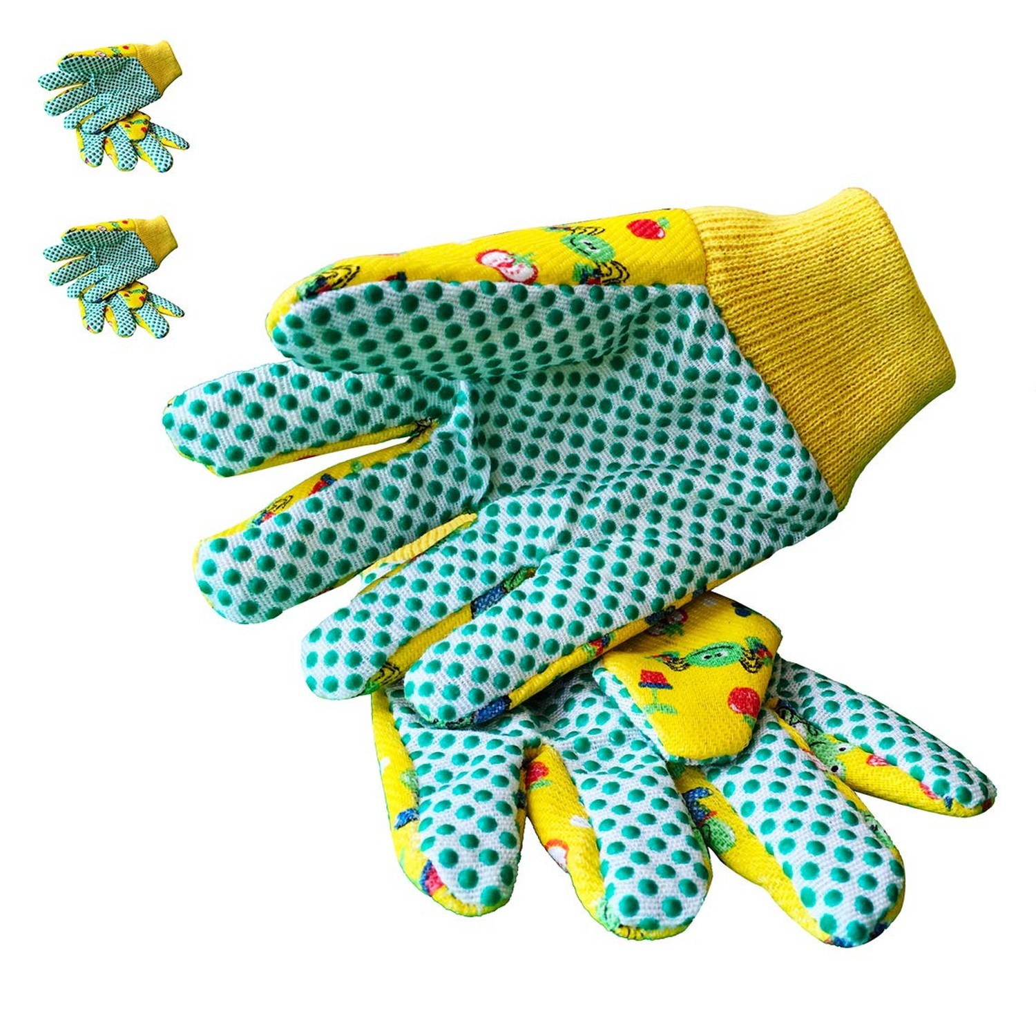 PROMEDIX P Kids Garden Gloves 3-6 Years Old Children Gardening Gloves Cotton …