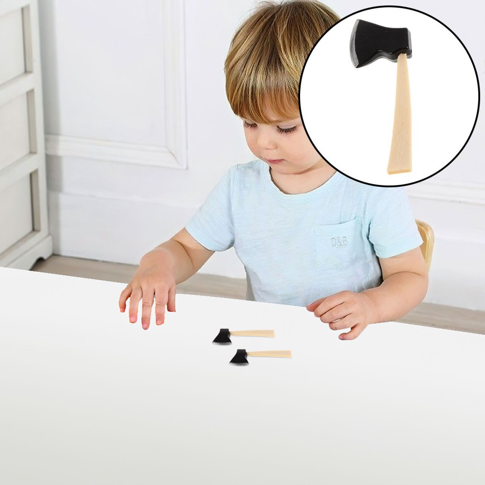 12 Pcs Dollhouse Axe Model for Farm Garden Decoration Accessories Miniature