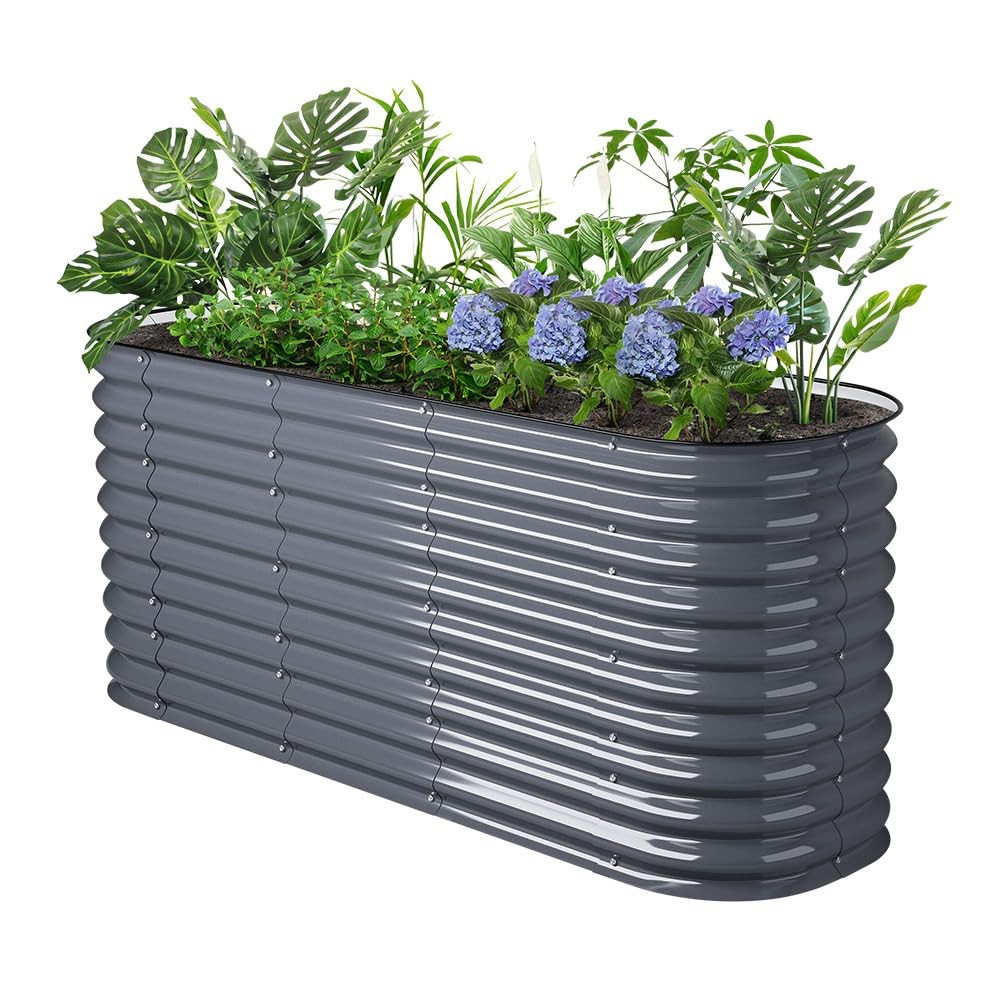 DripWorks Raised Garden Bed | 6 in 1 Modular & Rectangular Design | Metal