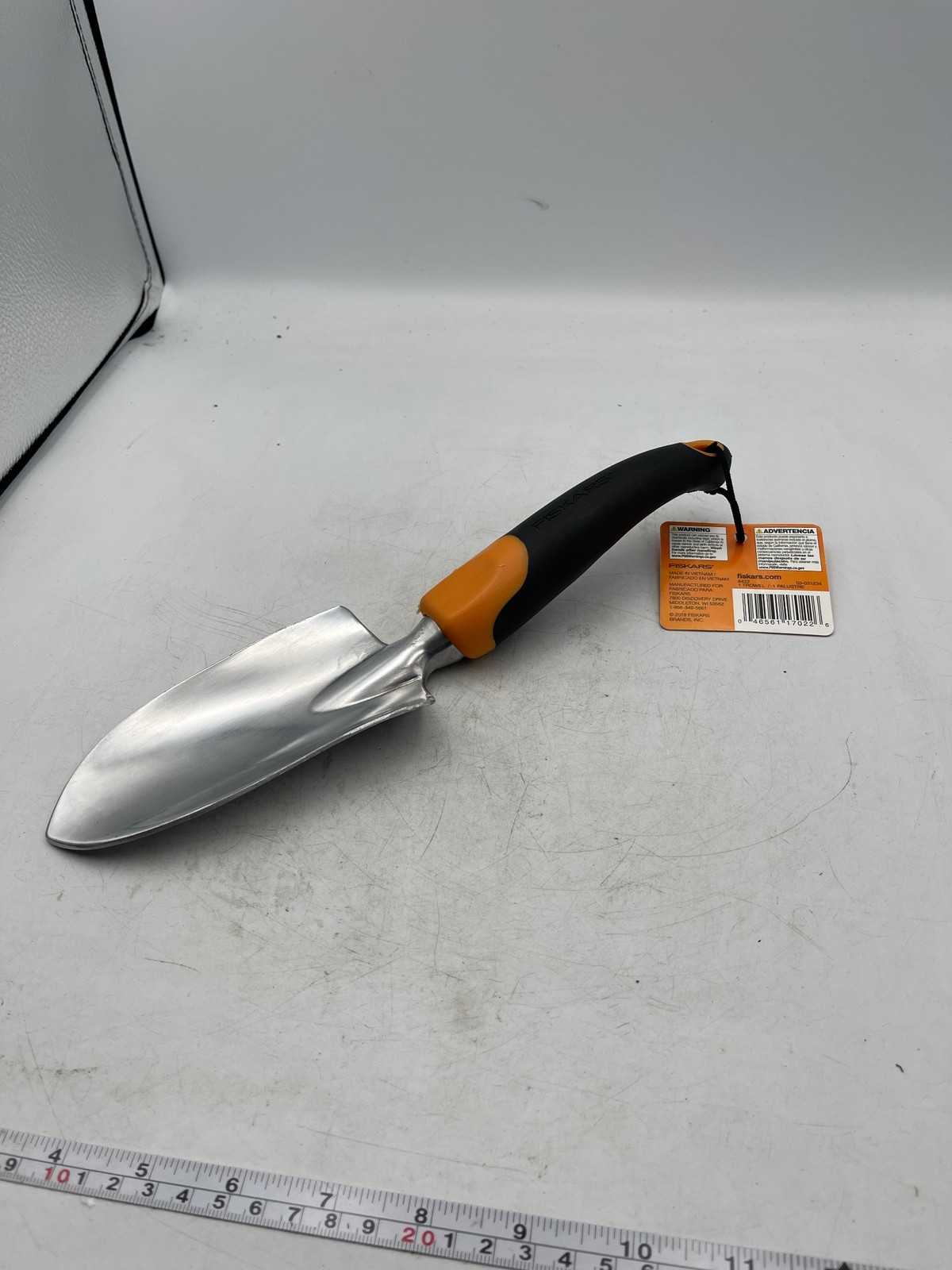 Fiskars Trowel Ergo Handle Planting & Potting Gardening Tool Black Orange New