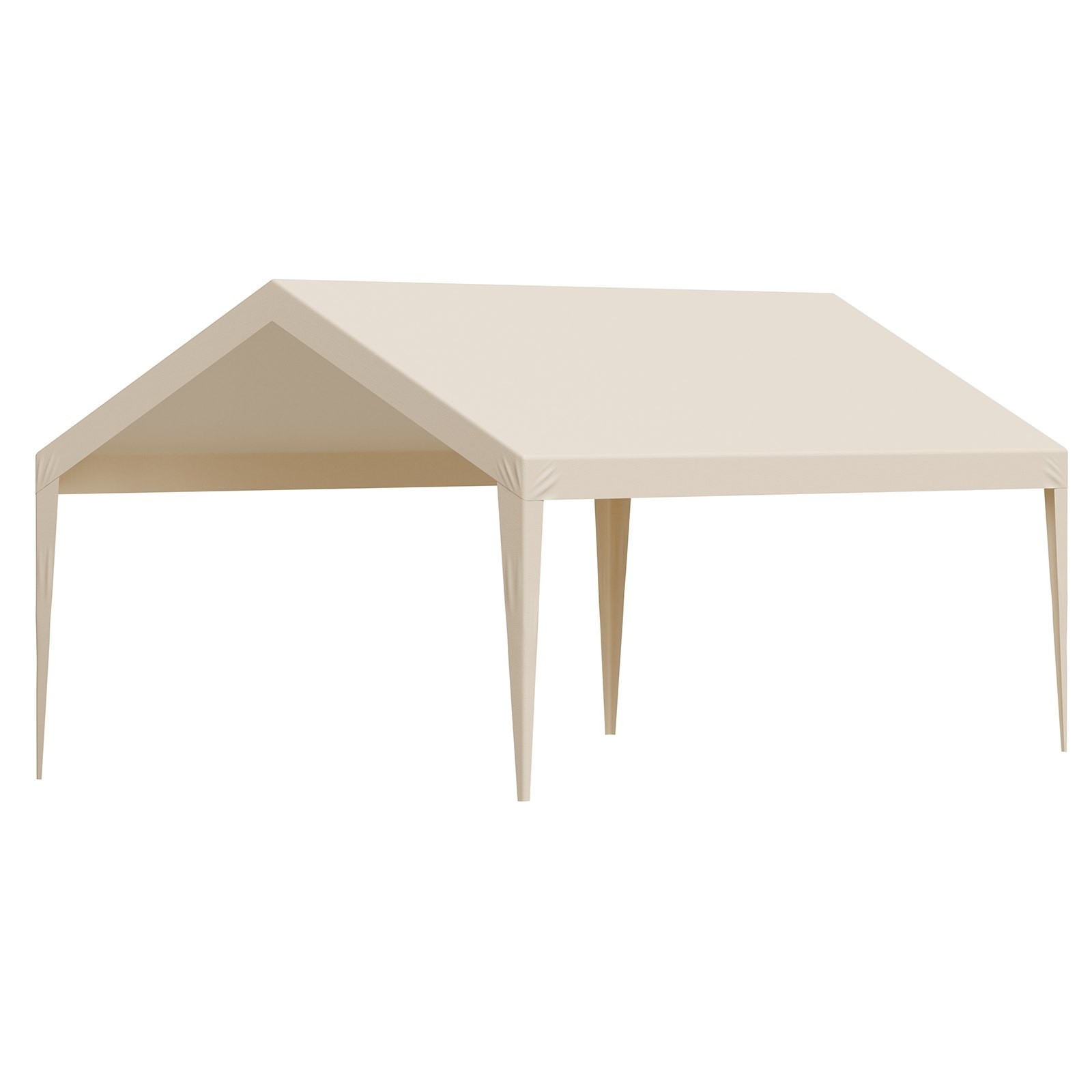 Carport Replacement Canopy, 12 x 20 ft Potable Garage Tent Top Tarp, UV-Resistan