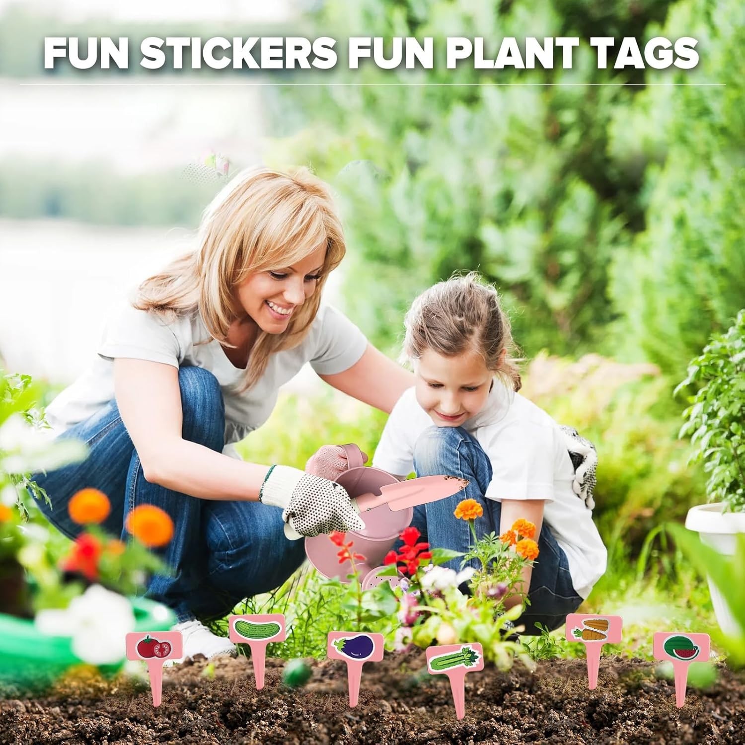 14Pcs Gardening Tools for Kids with Tote Bag,Educational STEM Learning Outdoor