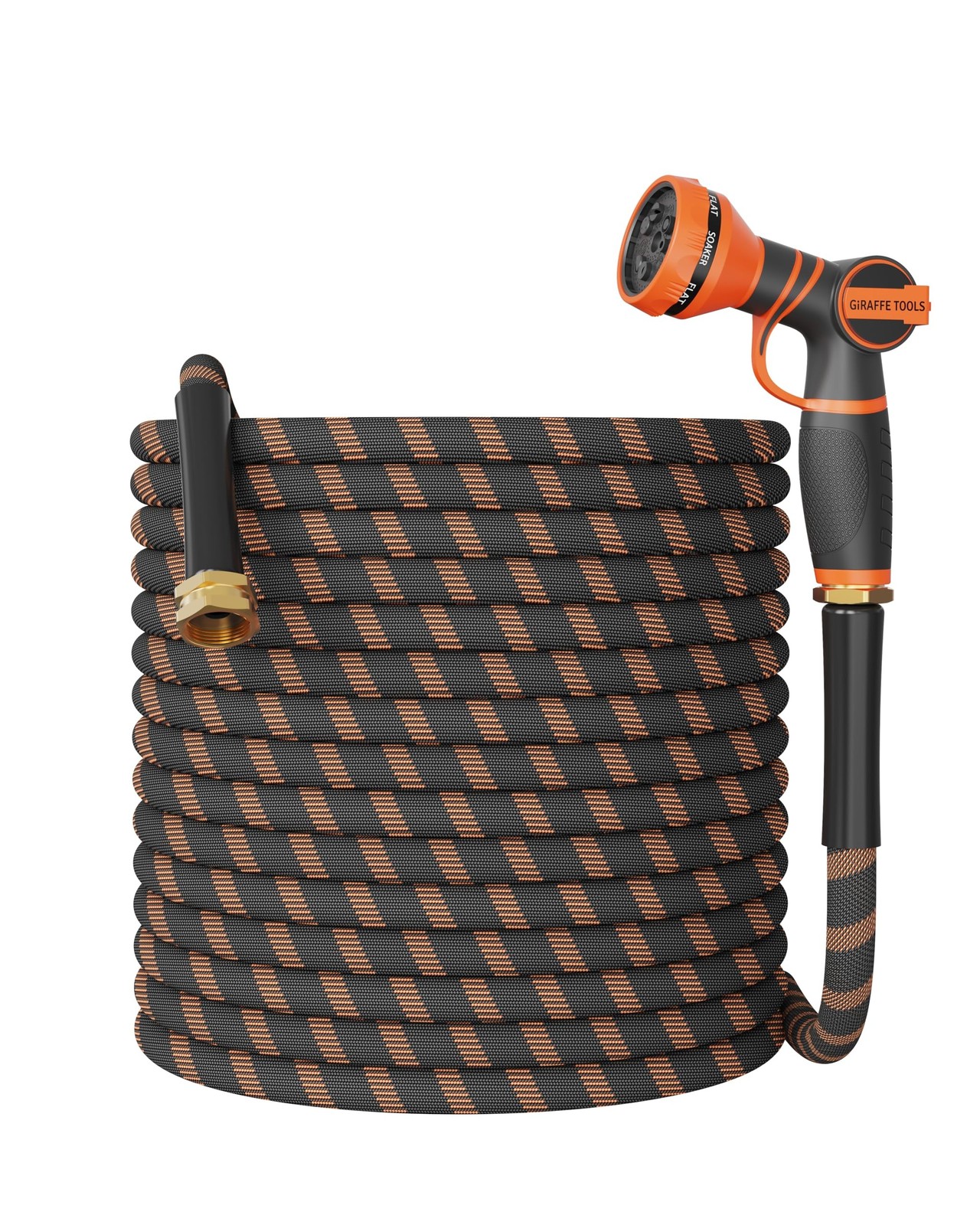 Giraffe Tools Non-Expandable Garden Hose 100FT 1/2” Lightweight Flexible W