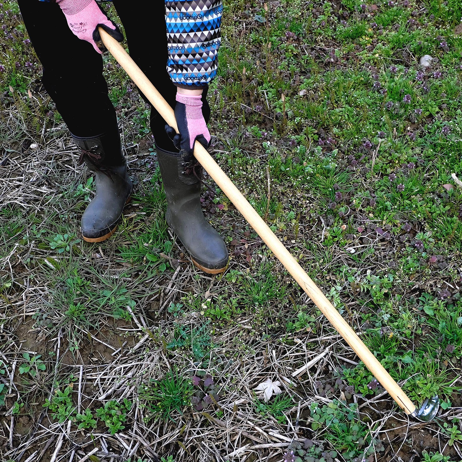 Garden Hoe Long Handle 42-3/4″ Heavy Duty Japanese Stainless Steel, Made in J…