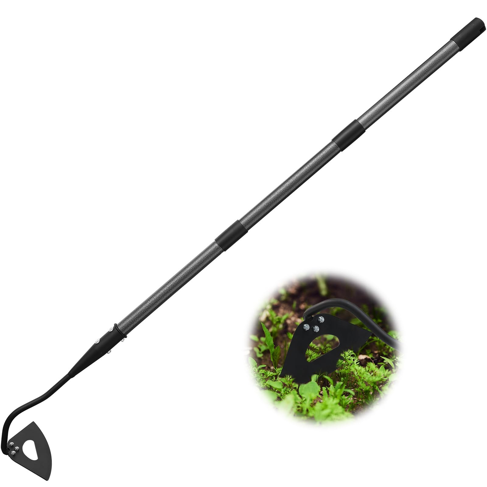 48″- 72” LONG handle Hoe Sturdy Blade for Digging, Weed, Hoe, Cut, Loosing Soil