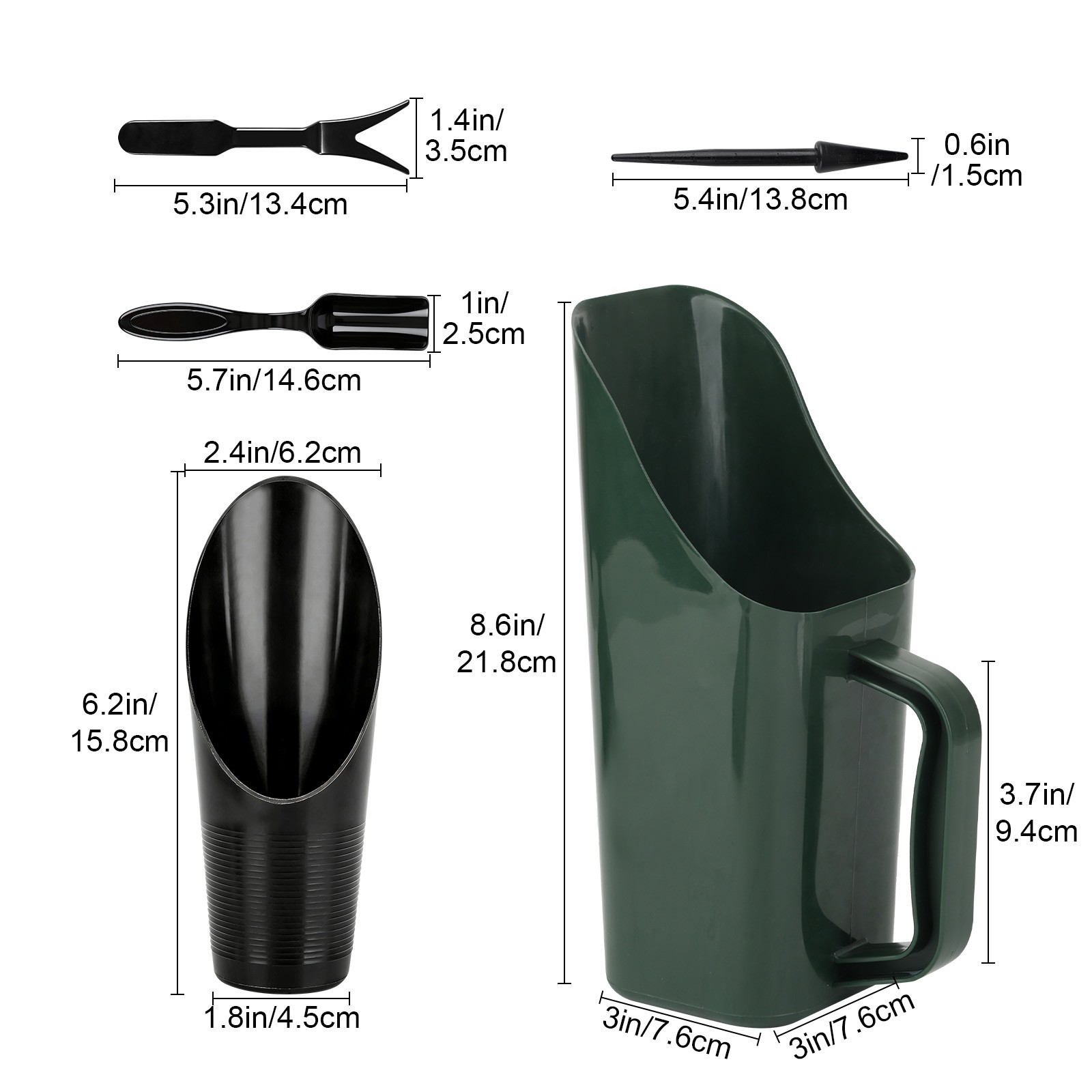 5PCS Mini Garden Tool Set for Succulents Cactus Soil Scoop Shovel Potting Care