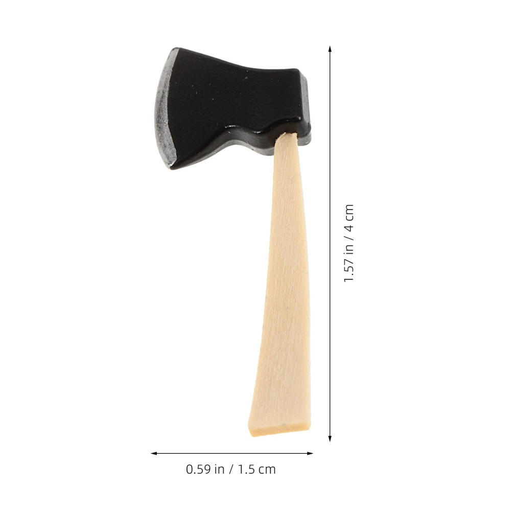 12 Pcs Dollhouse Axe Model for Farm Garden Decoration Accessories Miniature