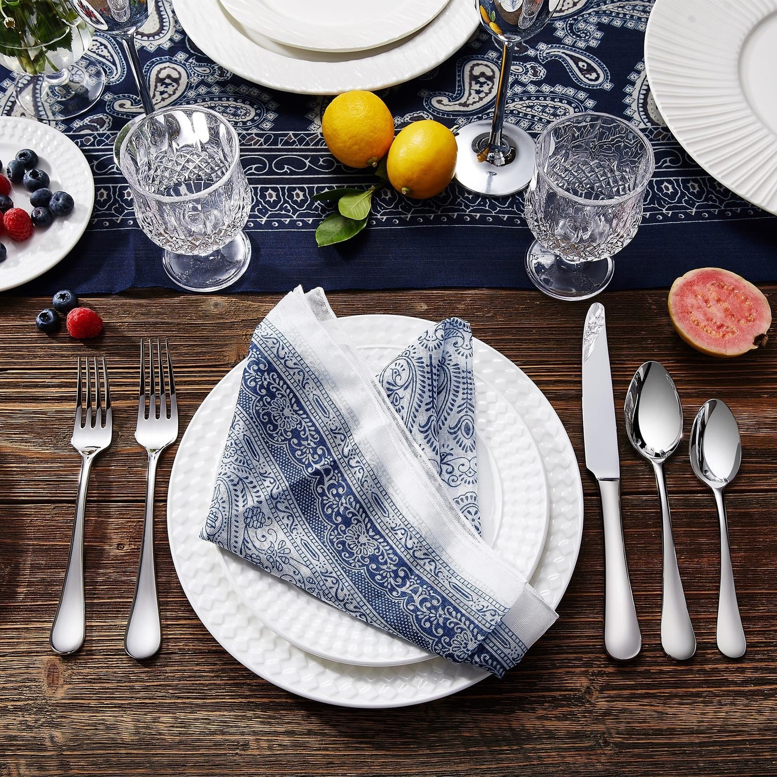 KEAWELL Premium Fine Verona 4-Piece 8 inch Fork Set – 18/10 Stainless Stee