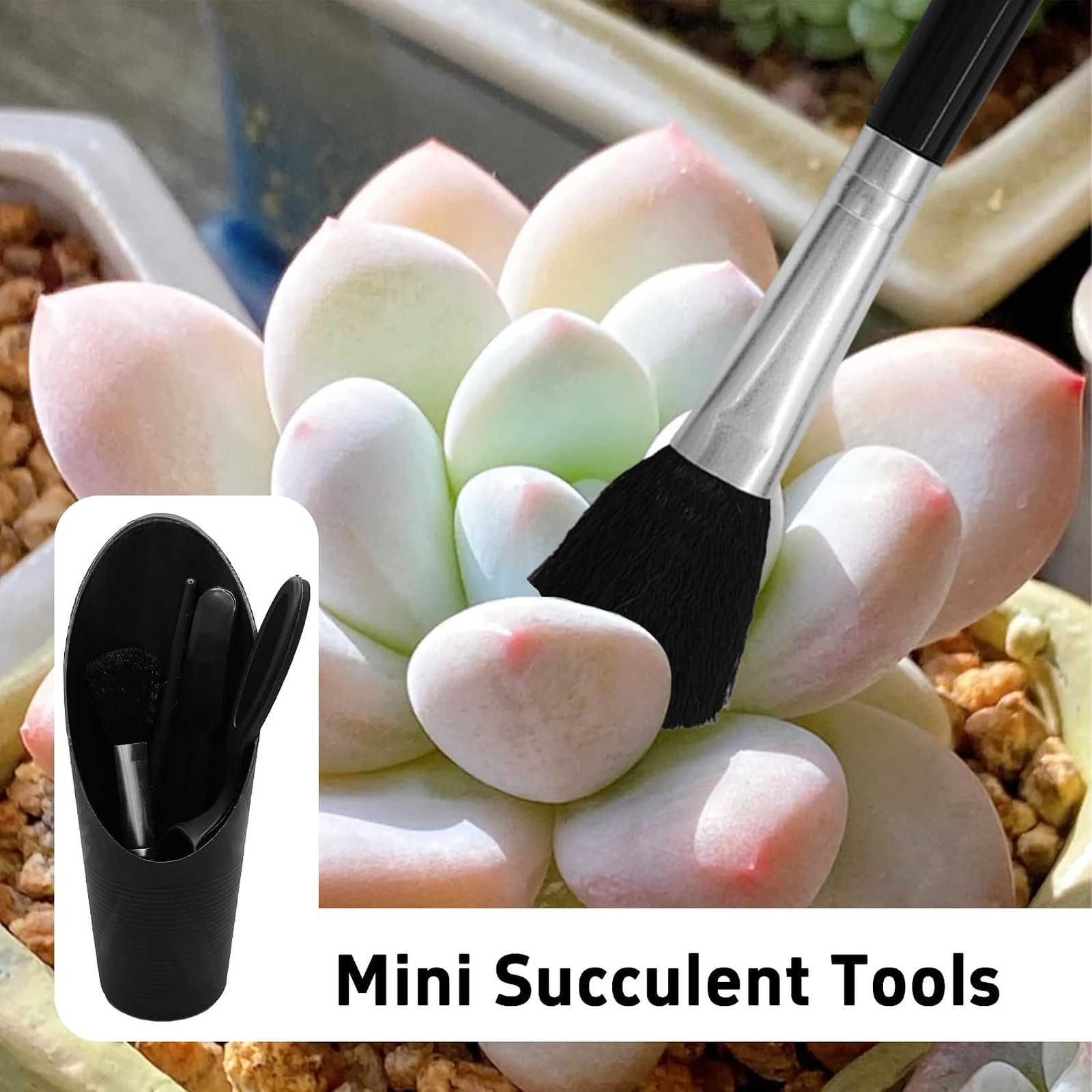 Mini Succulent Garden Tools Set Plastic 5Pcs Indoor Plant Transplanting Digging