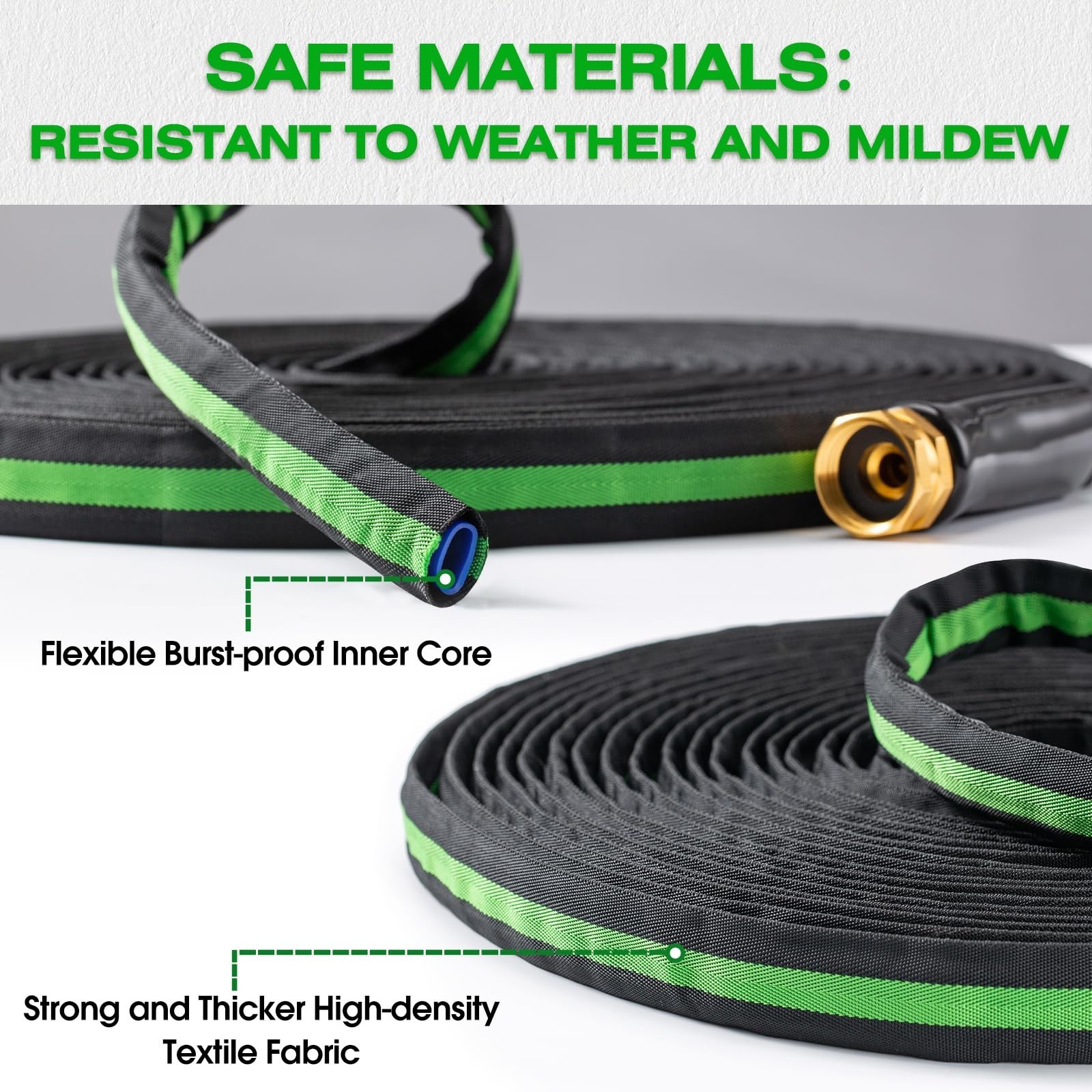 75FT Lightweight Super Flexible Garden Hose – Kink-Free, Non-Expanding, Easy …