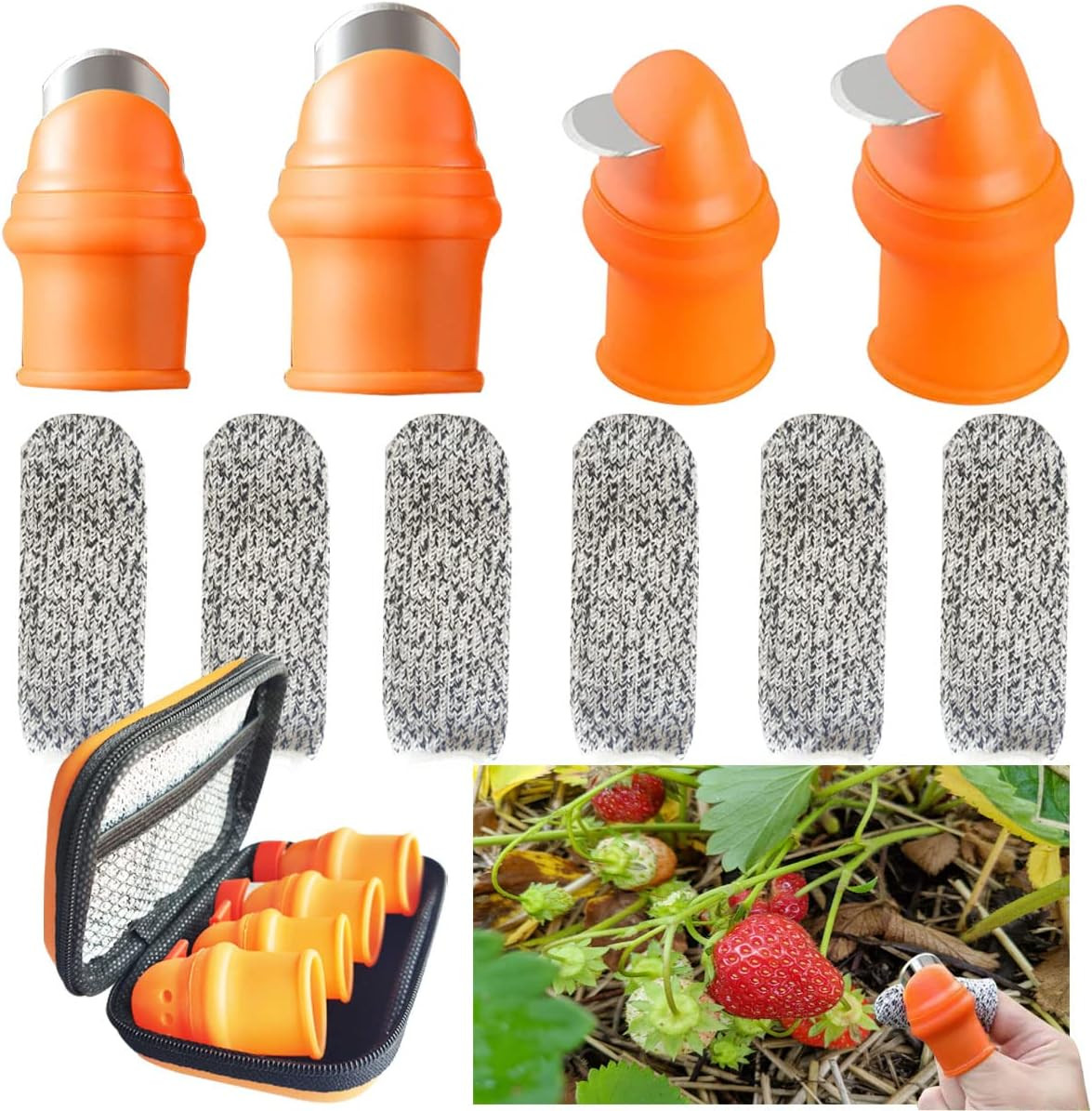 Garden Silicone Thumb Knife, Harvesting Tools for Garden, Harvesting Knife with
