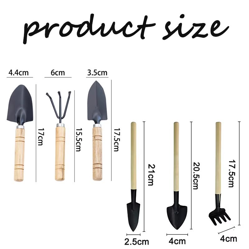 3PCS/Set Mini Gardening Shovel Household Portable Gardening Tool With Handles Sh