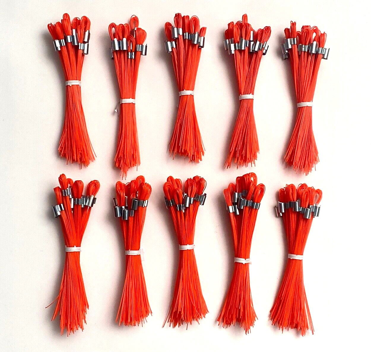 Mutual Industries Stake Whiskers 6″ Glo Orange 100 Count 15900-145