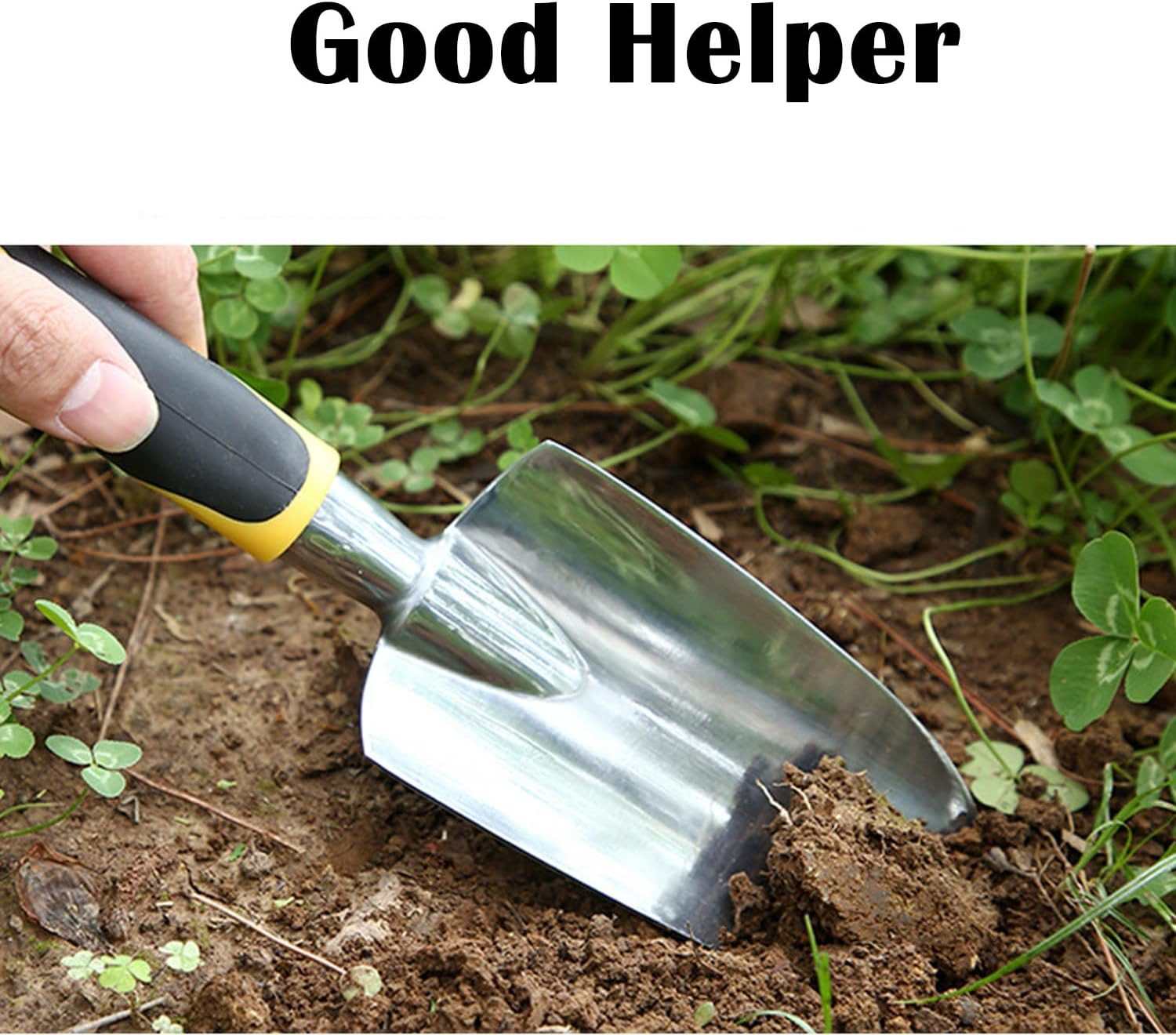 Garden Tool Shovel for Digging Gardening Trowel for Lawn Planting Alloy Spade Pl