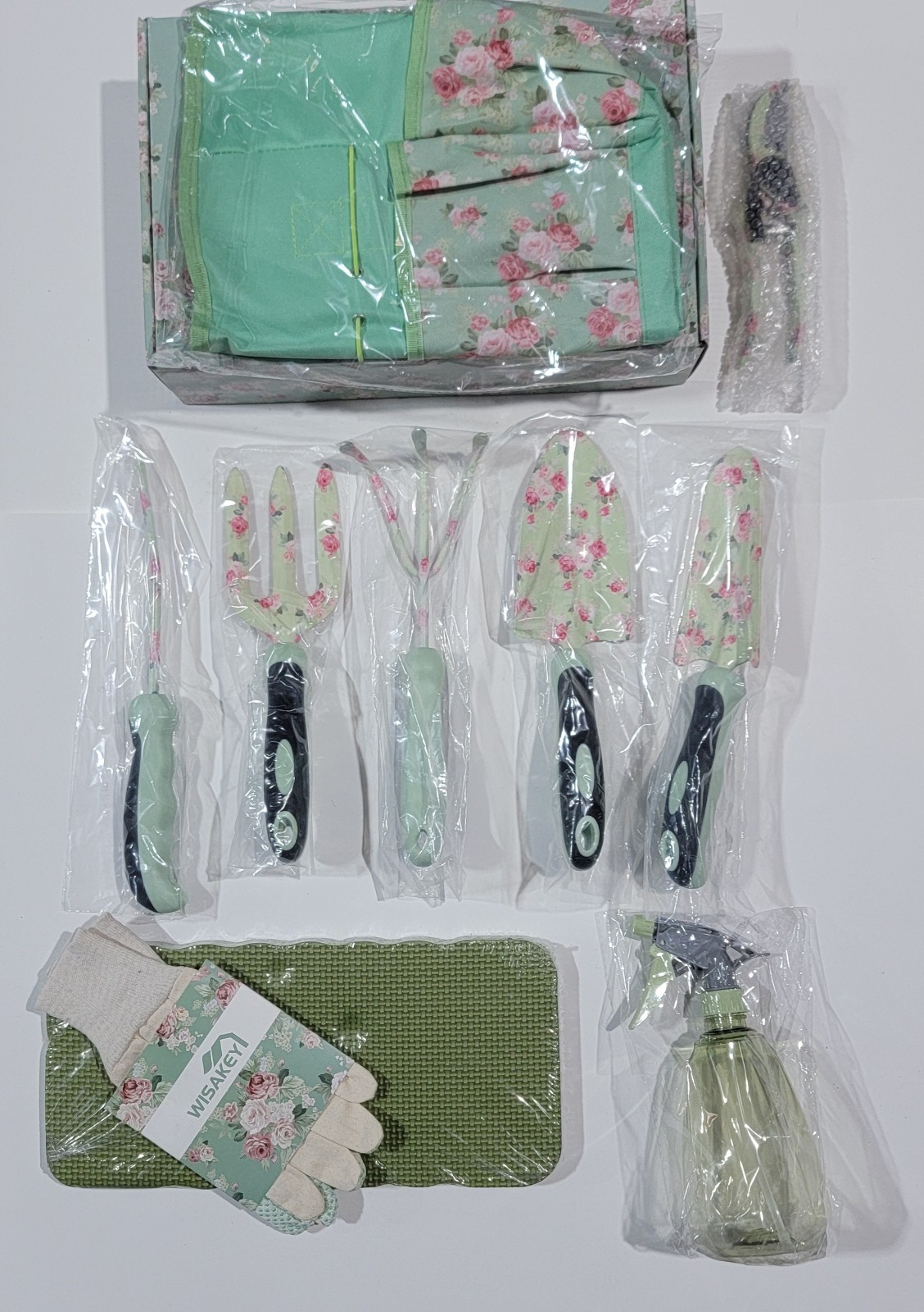 WisaKey 10pc Heavy Duty Garden Tools Set with Handbag – Ideal Gift for Women