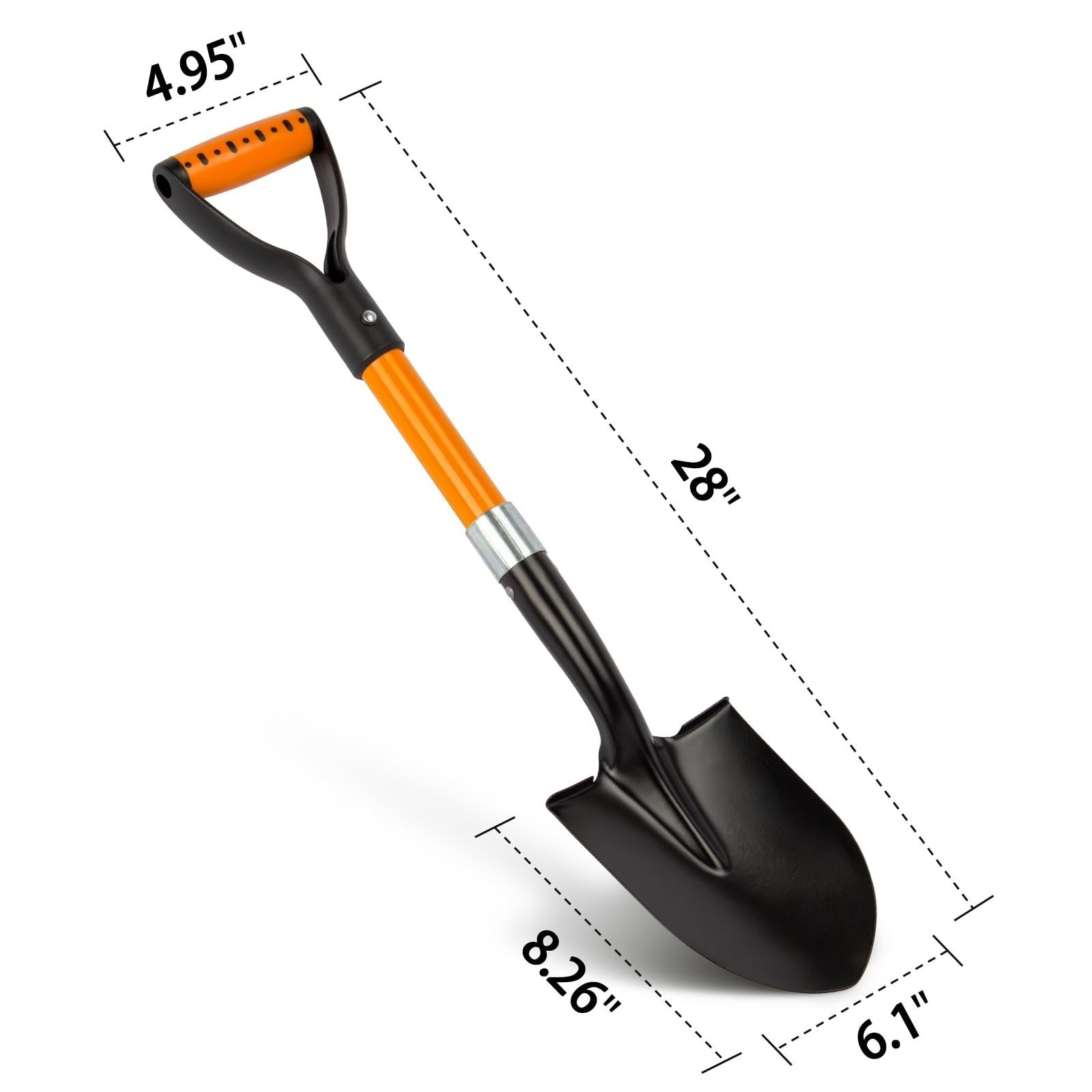 Small Garden Shovel Mini Kids Digging Shovel with Overall Length 28 inches Sh…