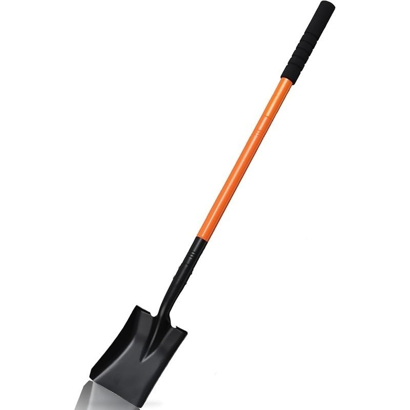 Heavy Duty Garden Shovel Durable Metal Handle Compact Digging Tool Outdoors New