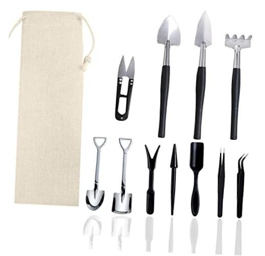 12 Pcs Succulent Tools Set Mini Transplanting Garden Tools Kit for 12 PCS Tools