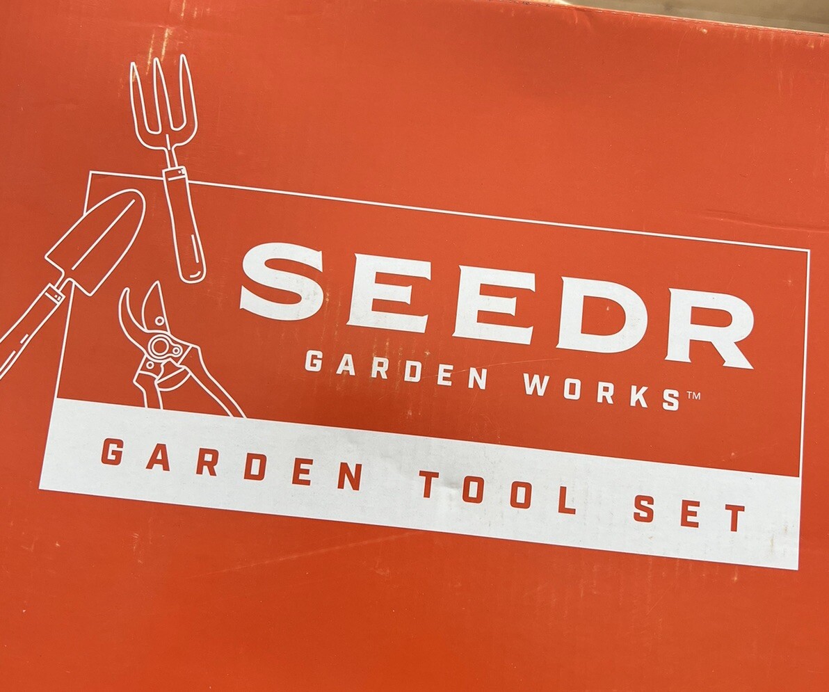 SEEDR GARDEN WORKS Outdoor Garden Tool Set Stainless Steel Gardening Set – Ga…