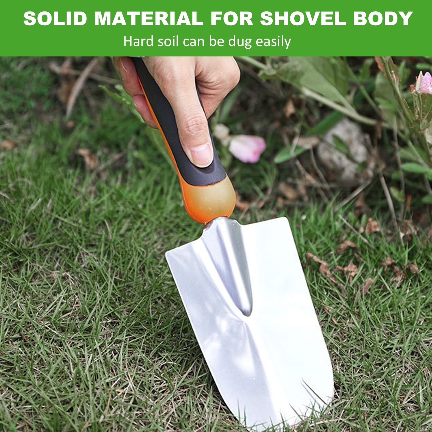 Gardening tool set, stainless steel gardening tool set