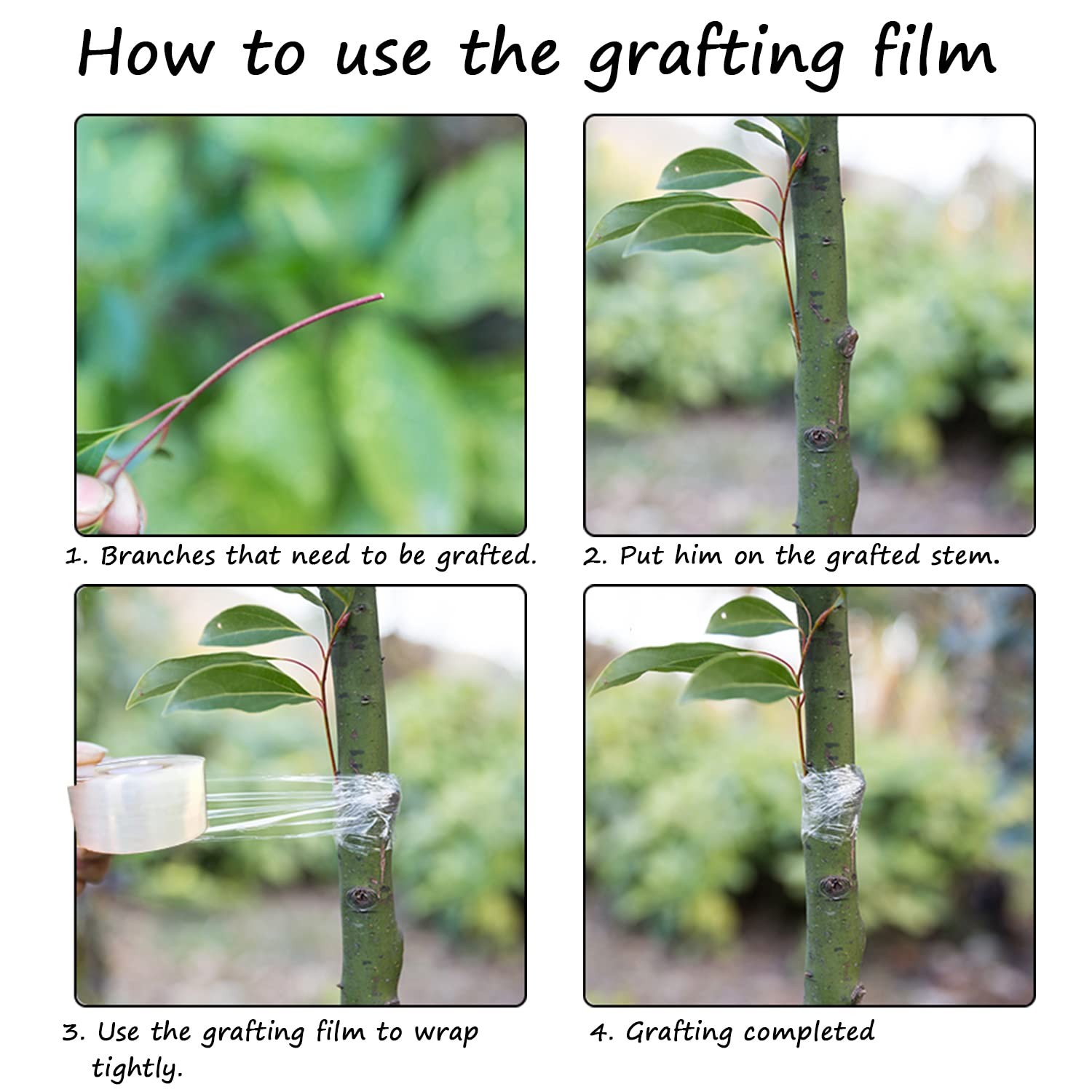 Grafting Tape Grafting Film for Plants, 2 Pack Stretchable Garden Grafting Ta…
