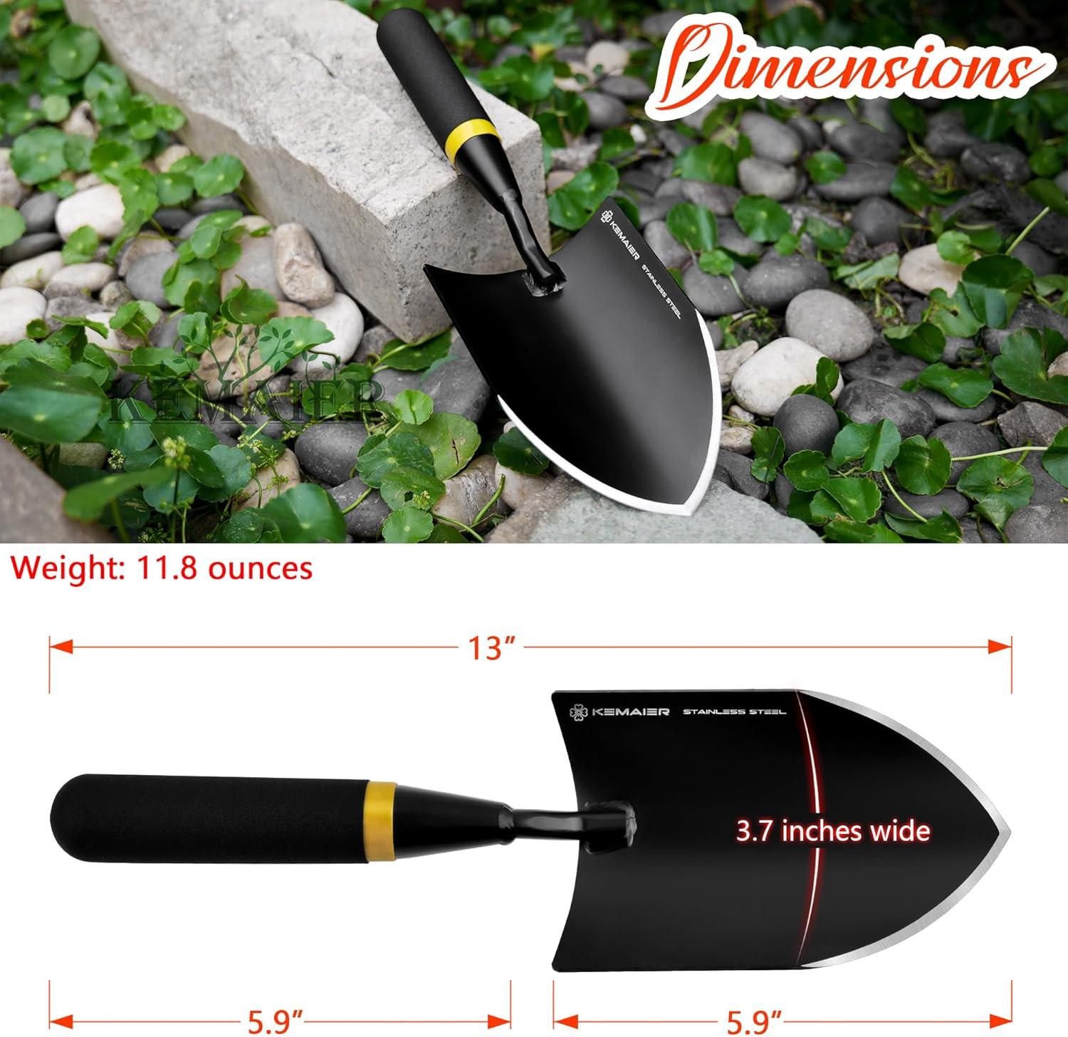 Garden Tool Set – Featuring a Heavy-Duty Stainless Steel Hand Cultivator, Transp