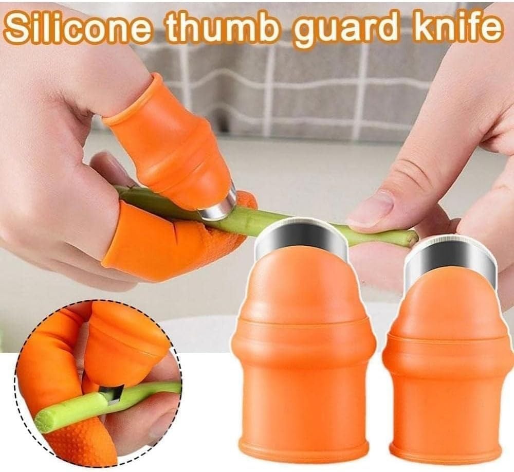Fruit and Vegetable Picking Tool Set, Silicone Thumb Cutter, Separator Finger…