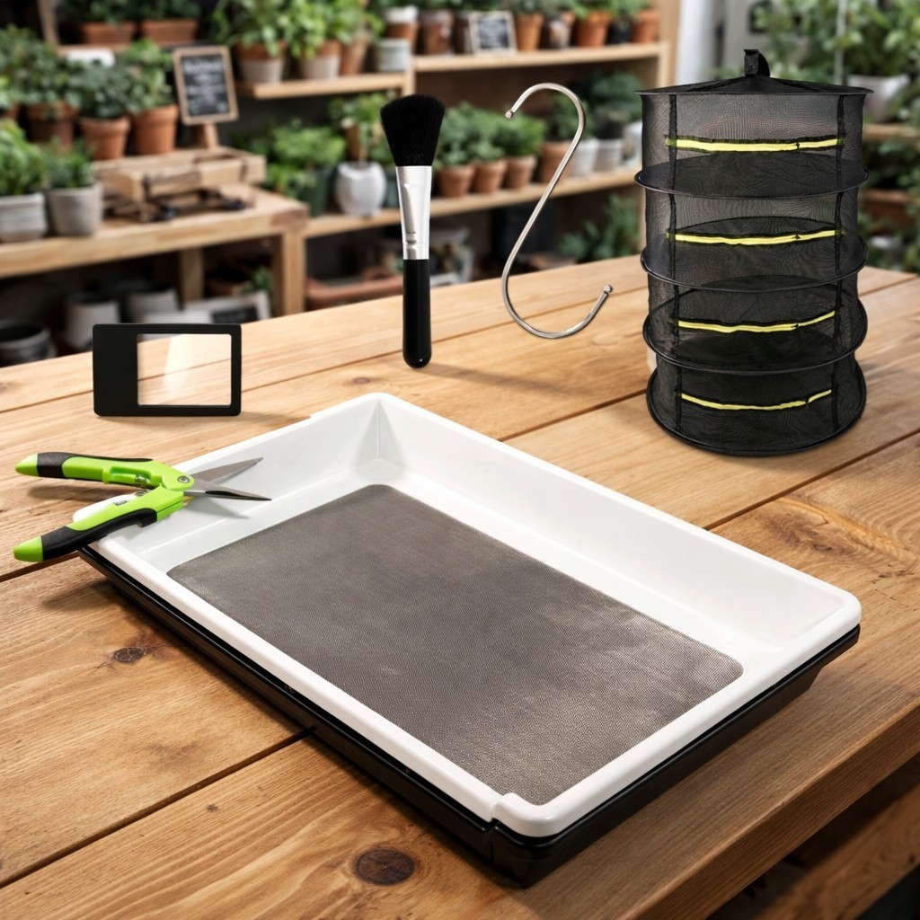 Large High Quality Trim Tray Kit 20″ X 13″ Tray, 150 Micron Screen, Trimmers +