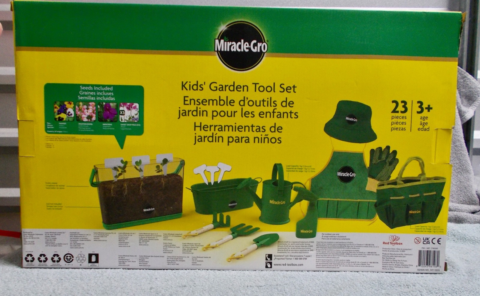 NEW MIRACLE GRO KIDS GARDEN TOOL SET