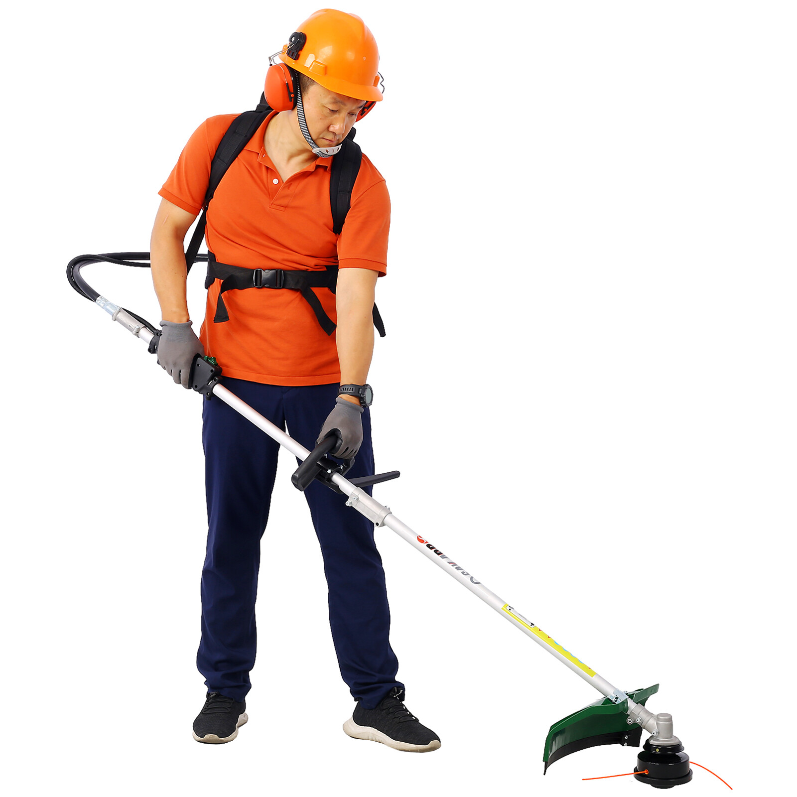 4in1 38CC 4-stroke Garden Backpack Tool System Gas Pole Saw Grass Hedge Trimmer