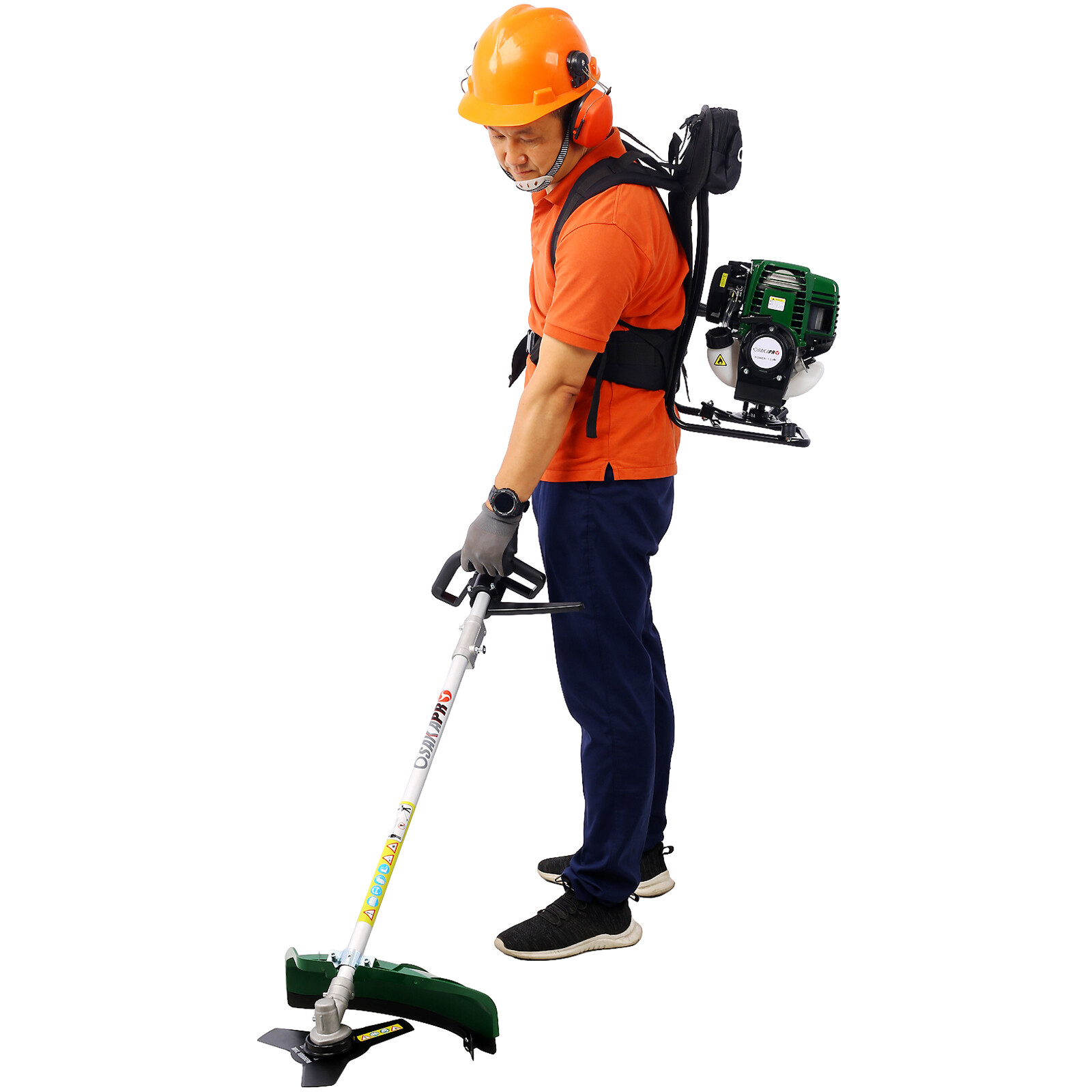 4in1 38CC 4-stroke Garden Backpack Tool System Gas Pole Saw Grass Hedge Trimmer