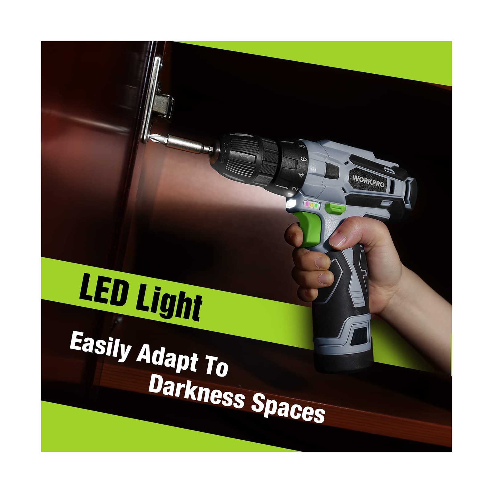 WORKPRO Cordless Drill Driver Kit, 12V Electric Screwdriver Driver … Fast Ship