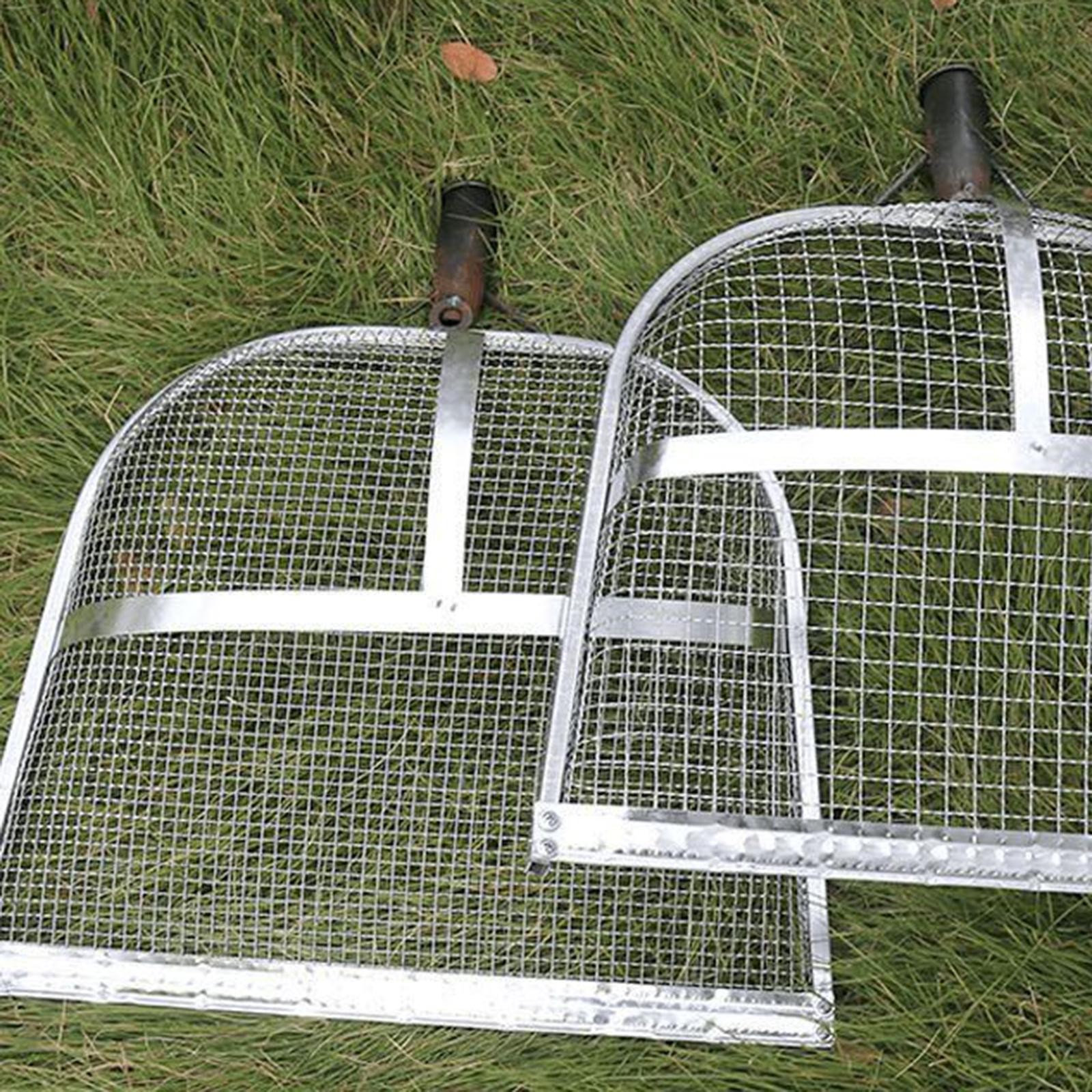 Mesh Sieve Sifter Galvanized Iron Large Soil Sifter Farming Garden Dust
