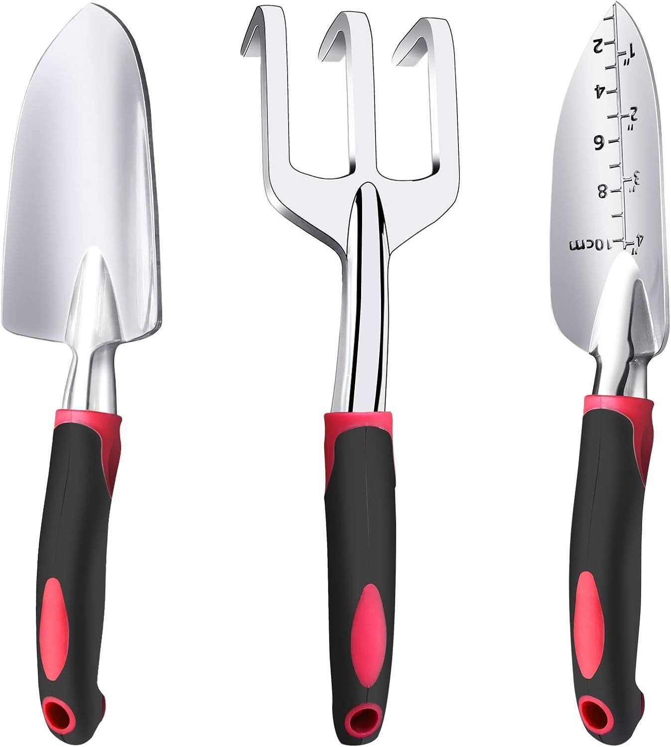 Garden Tool Set, 3 Pieces Aluminum Heavy Gardening Kit Including Hand Shovel,…