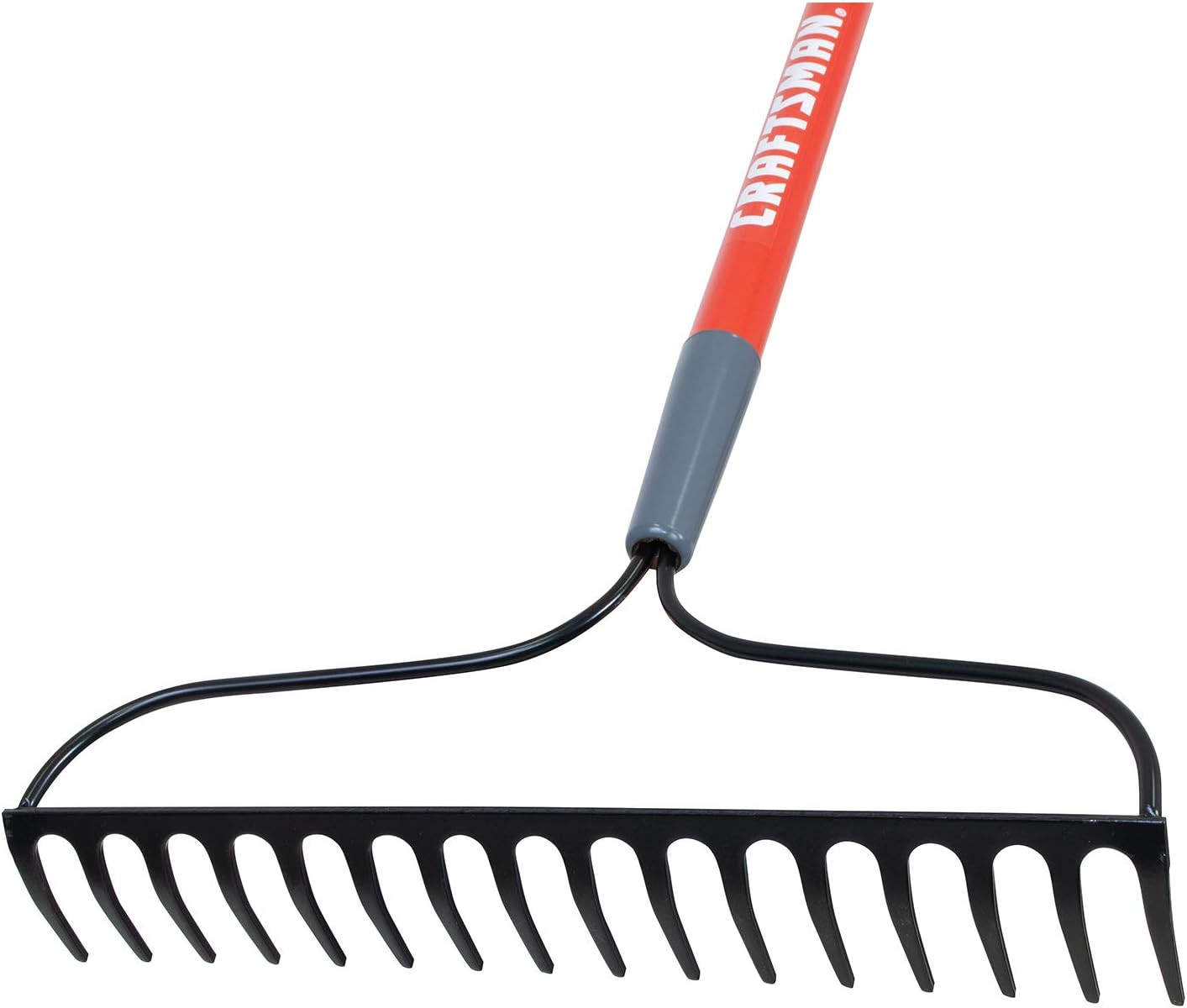 2-Piece Garden Tool Set with Transfer Shovel and Bow Rake, Fiberglass Handles, C