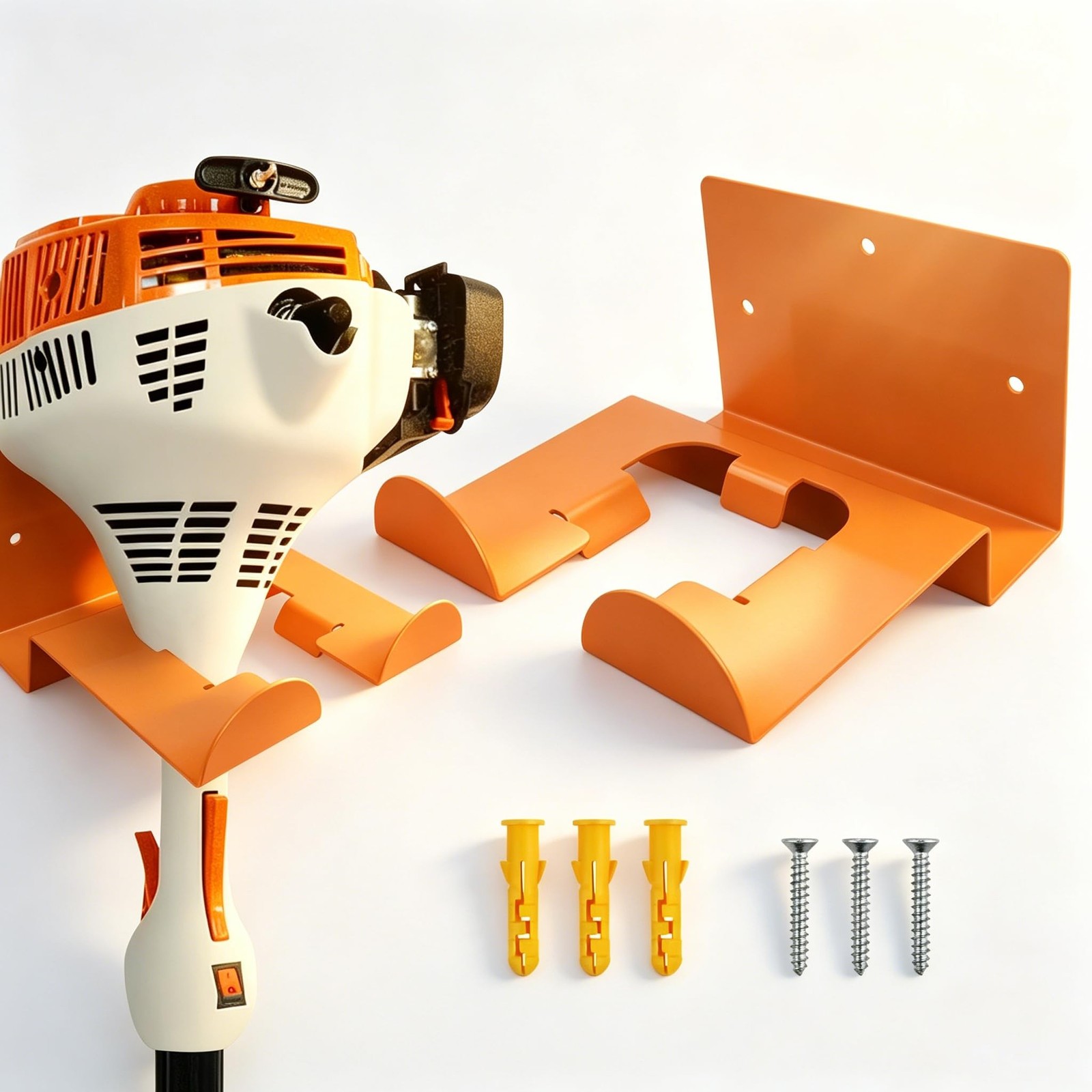 Heavy Duty Weed Eater Hanger for Stihl – Wall Mount Trimmer Rack for Garage O…