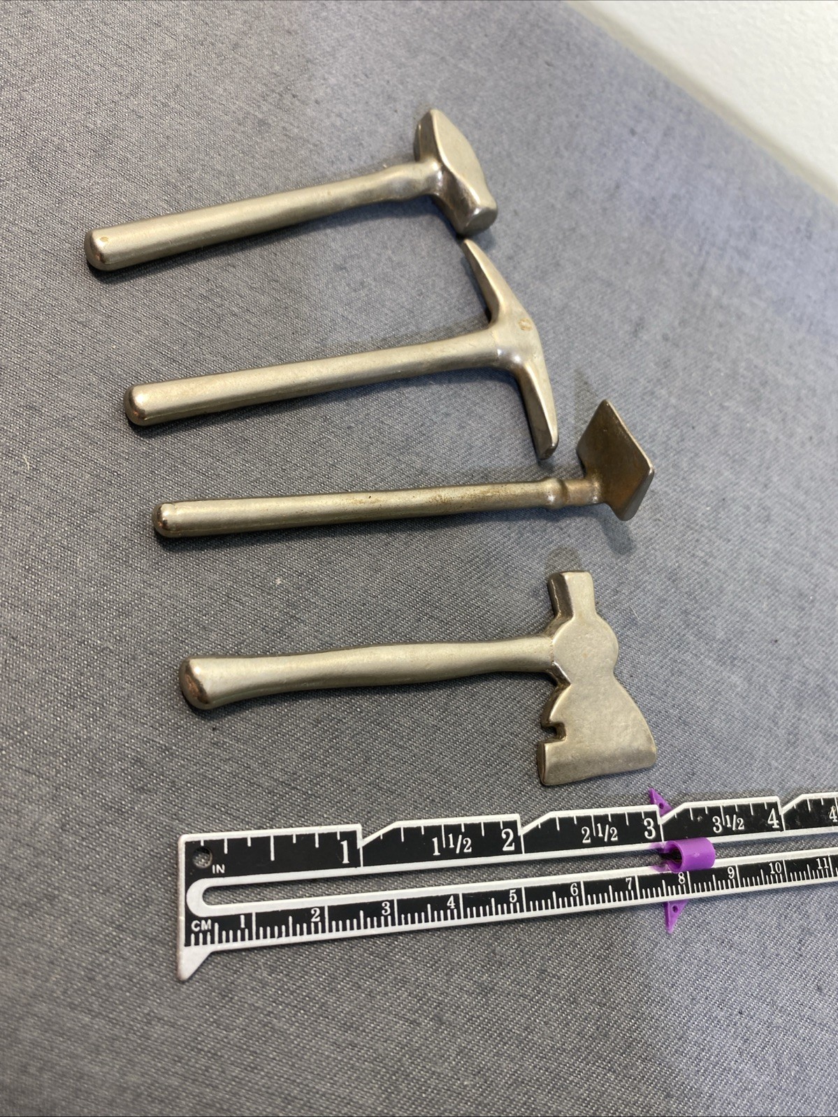 Vintage Miniature Tools Metal 3″ Ax Pick Hoe Maul Fairy Zen Garden Dollhouse