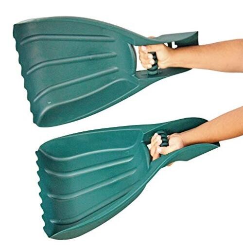 Leaf Collector Hand Scoop Set, Leaf Collector Shovels with Handles for Garden