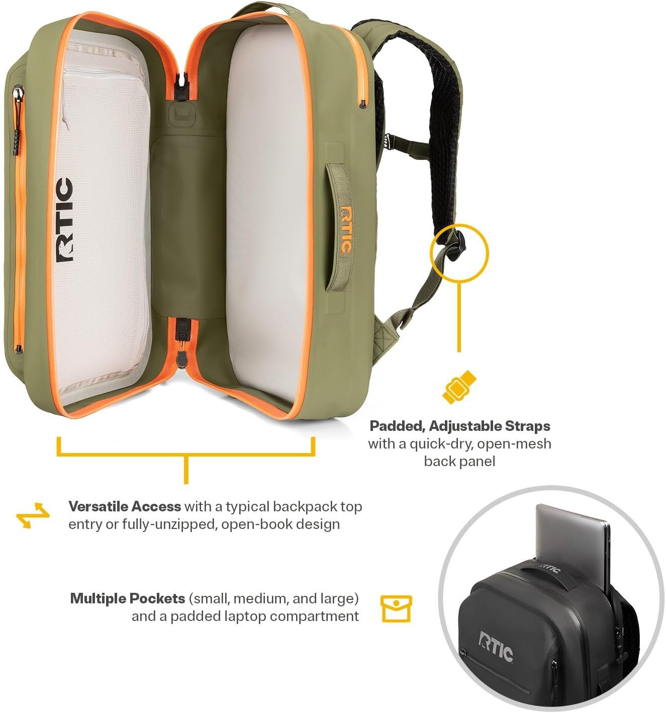 Backpack, Waterproof Outdoor Floating Bags for Hiking, Travel, Camping, Boating,