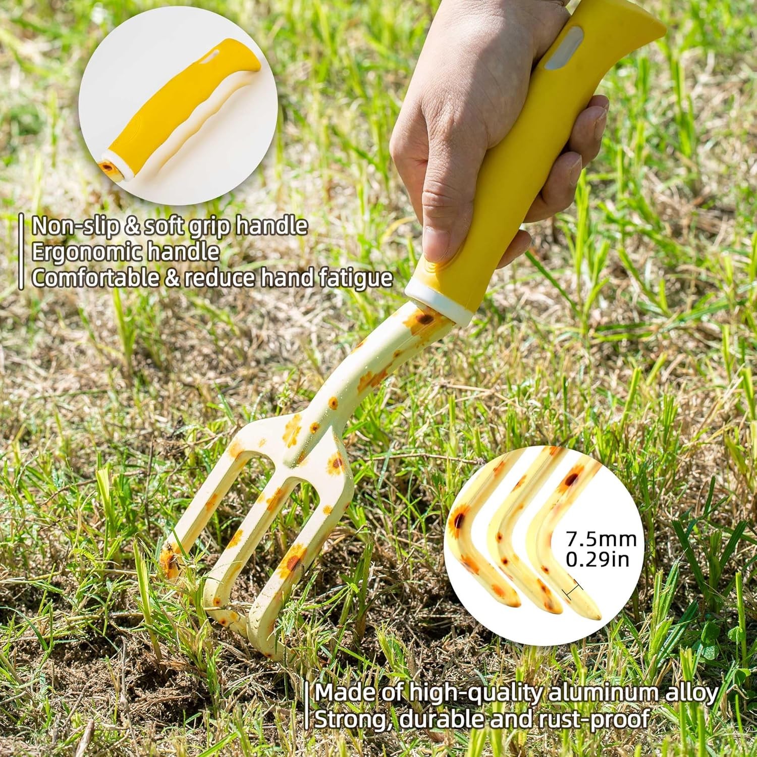 Sunflower Gardening Gifts for Women Heavy Duty Garden Tool Set with Storage Bag