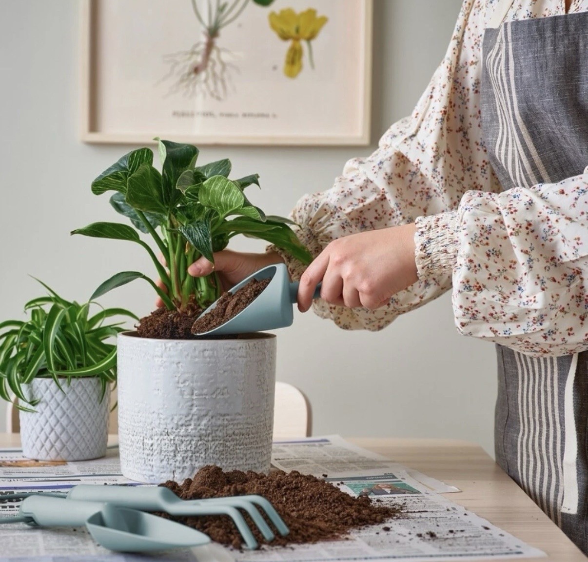 IKEA GRÄSMARÖ Plant Potting Tool Set 3 pcs – Scoop, Trowel, Rake – New
