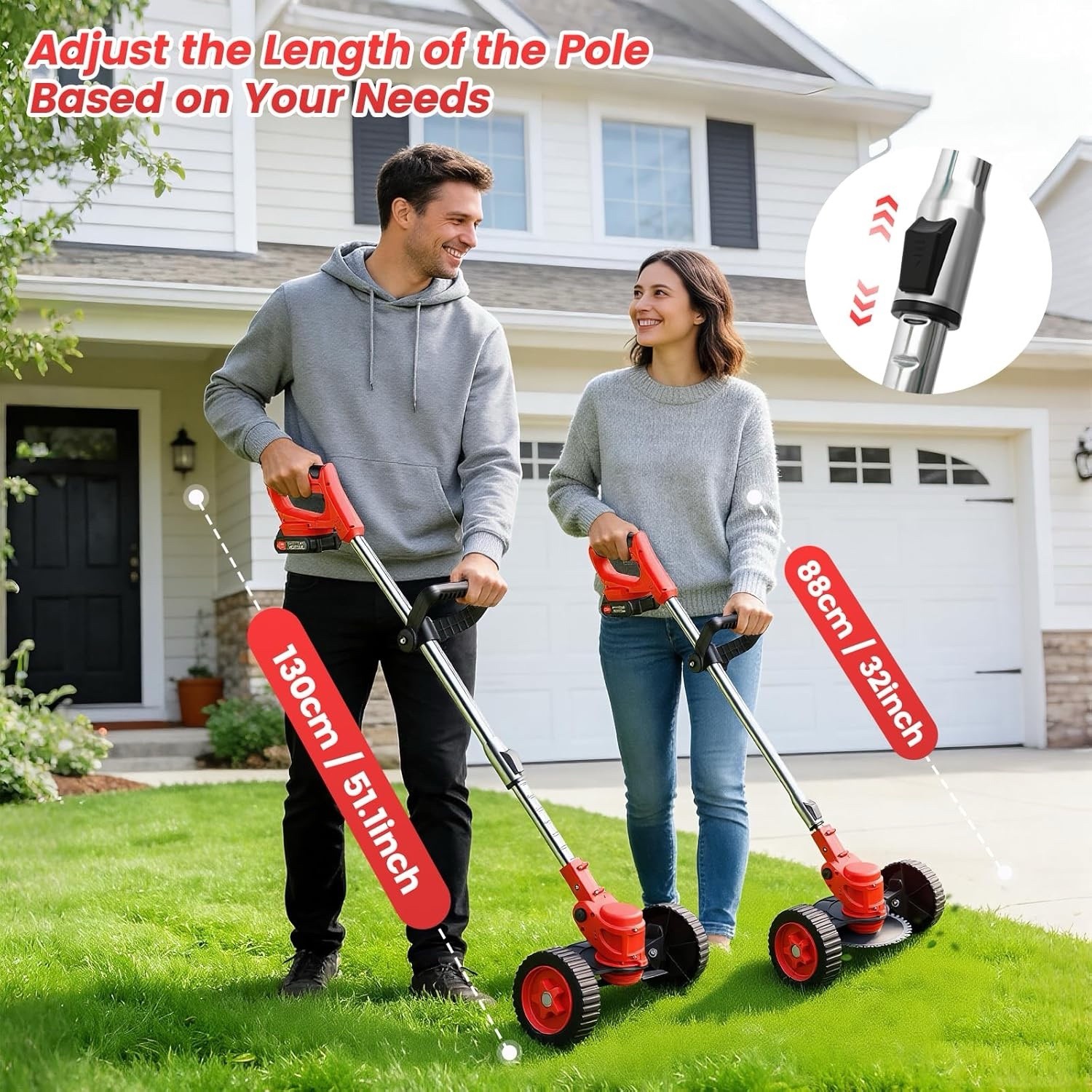 ALSO GO 24V Electric Weed Wacker, Cordless Grass Trimmer, 3 in 1 Weed Trimmer…