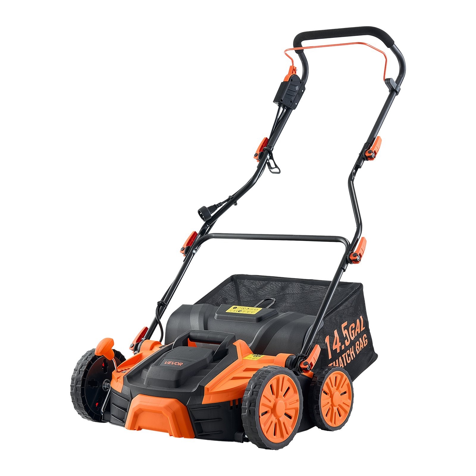 2-in-1 Electric Dethatcher and Scarifier, 16-Inch 15 Amp, Corded Lawn Dethatcher