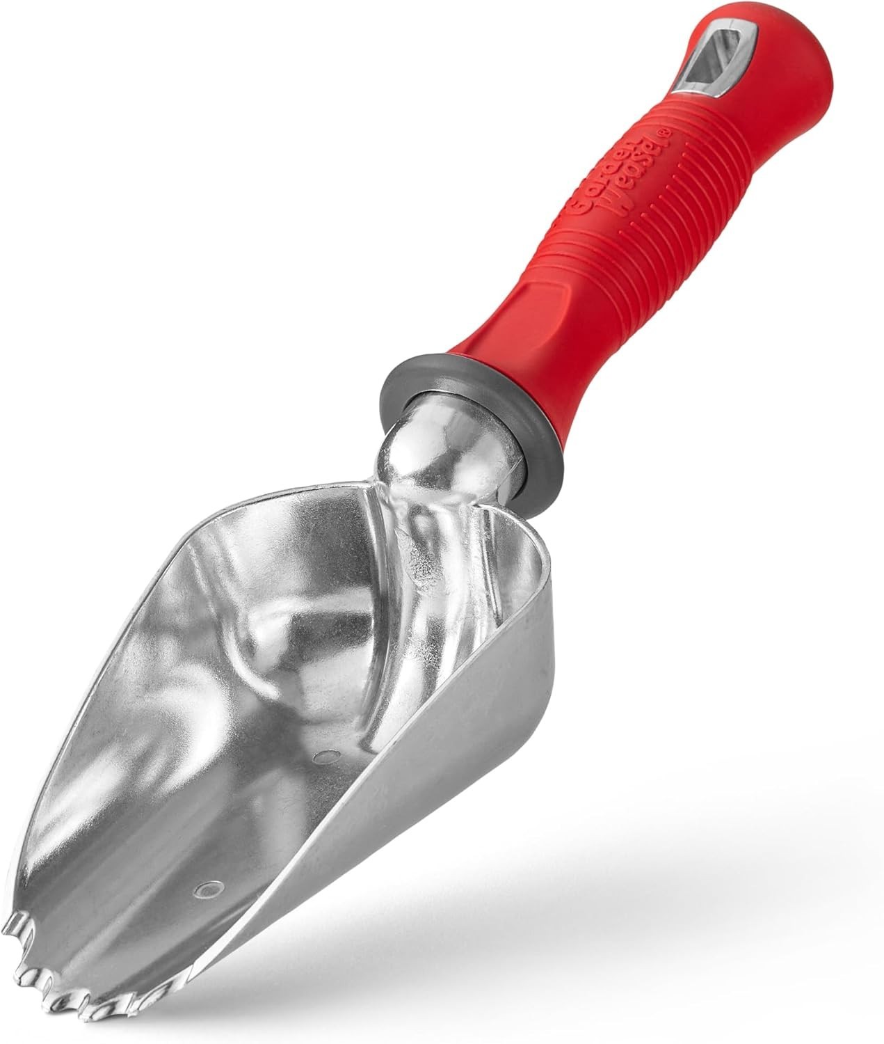 Oversized Heavy-Duty Potting Scoop with Serrated Tip for Efficient Gardening