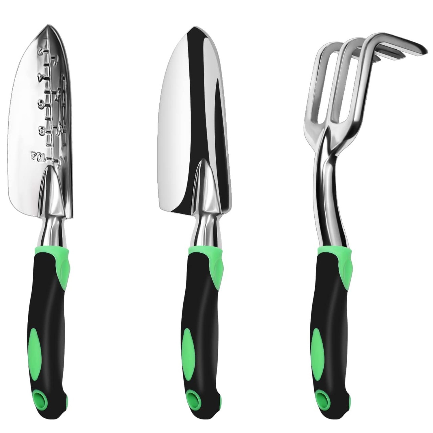 Garden Tool Set, 3 Pack Aluminum Heavy Duty Gardening Kit Includes Hand Trowe…