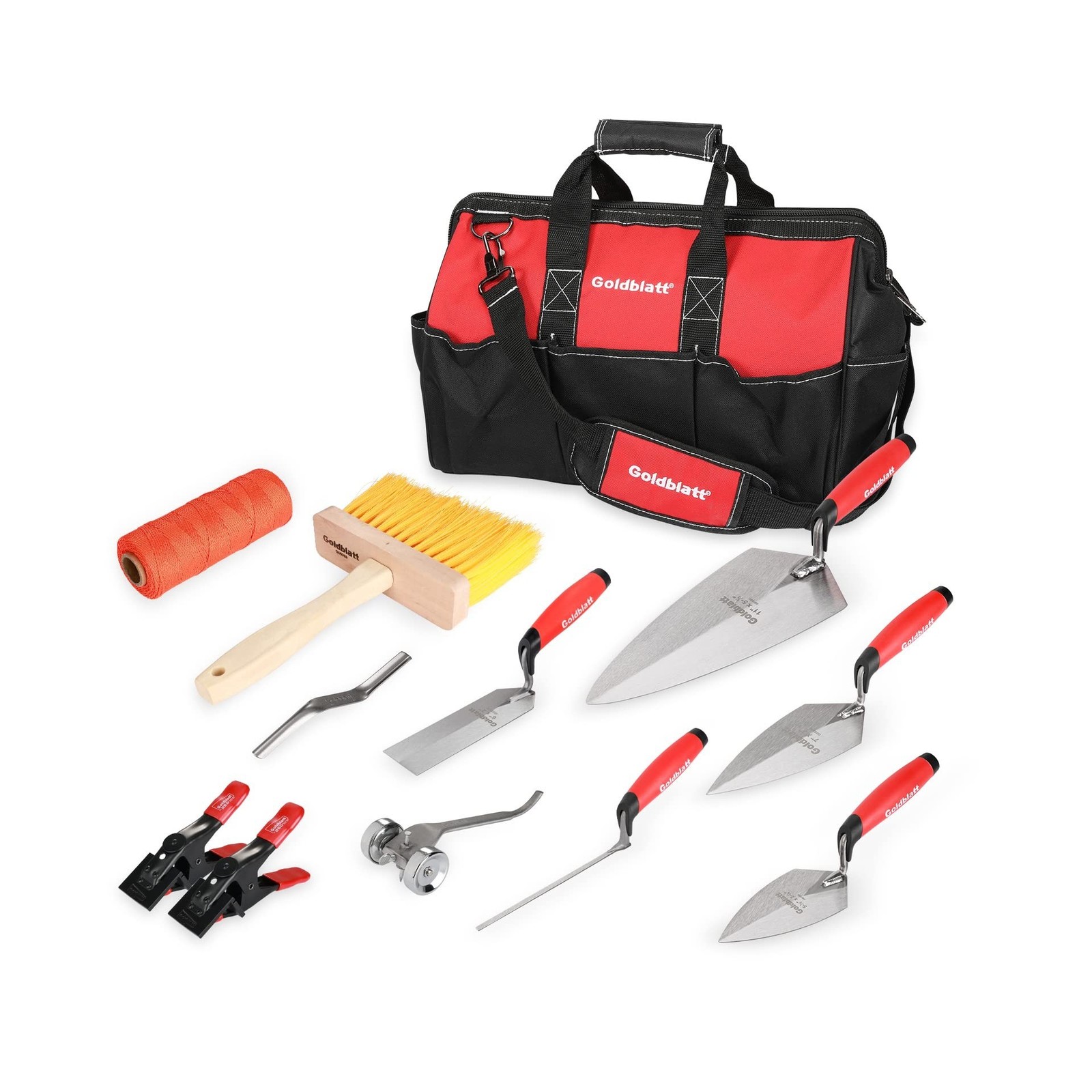 Goldblatt 12PC Masonry Hand Tool Set Organized in Tool Bag – Philadelphia/Poi…