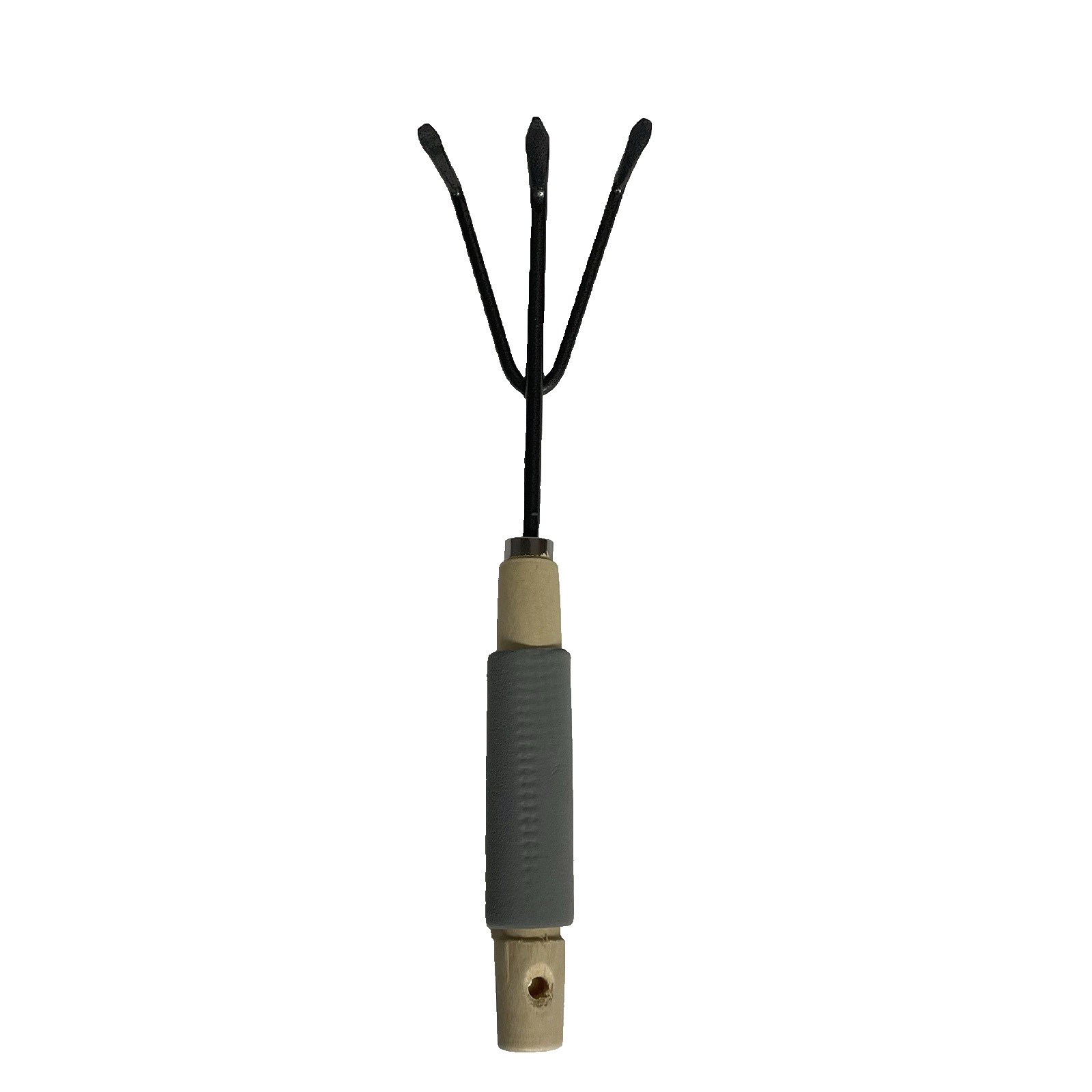 4 Piece Wood Handle Garden Tool Set Trowel Spade Transplanter Cutivator Rake