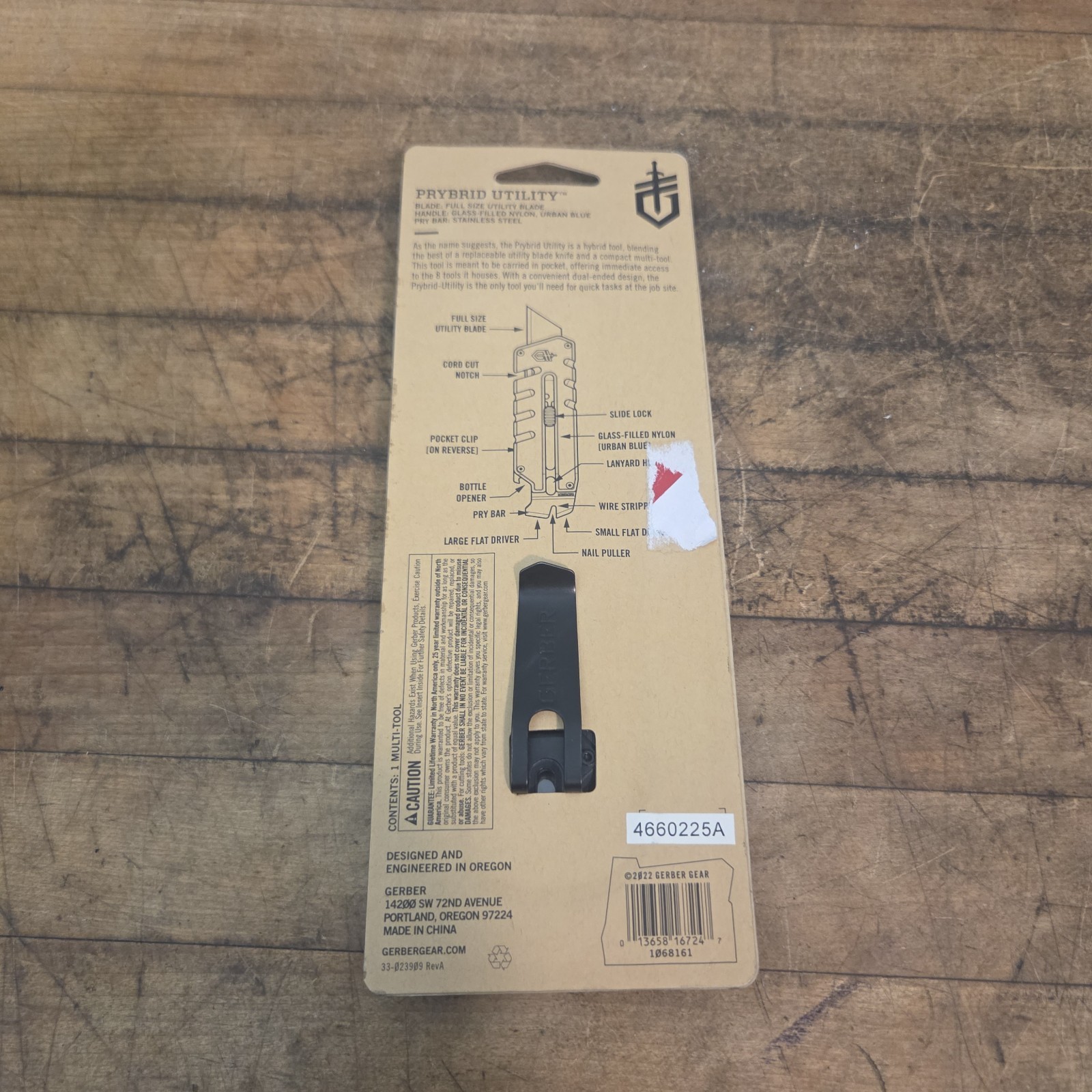 Gerber Prybrid Utility Multi Tool Knife New 31-003809